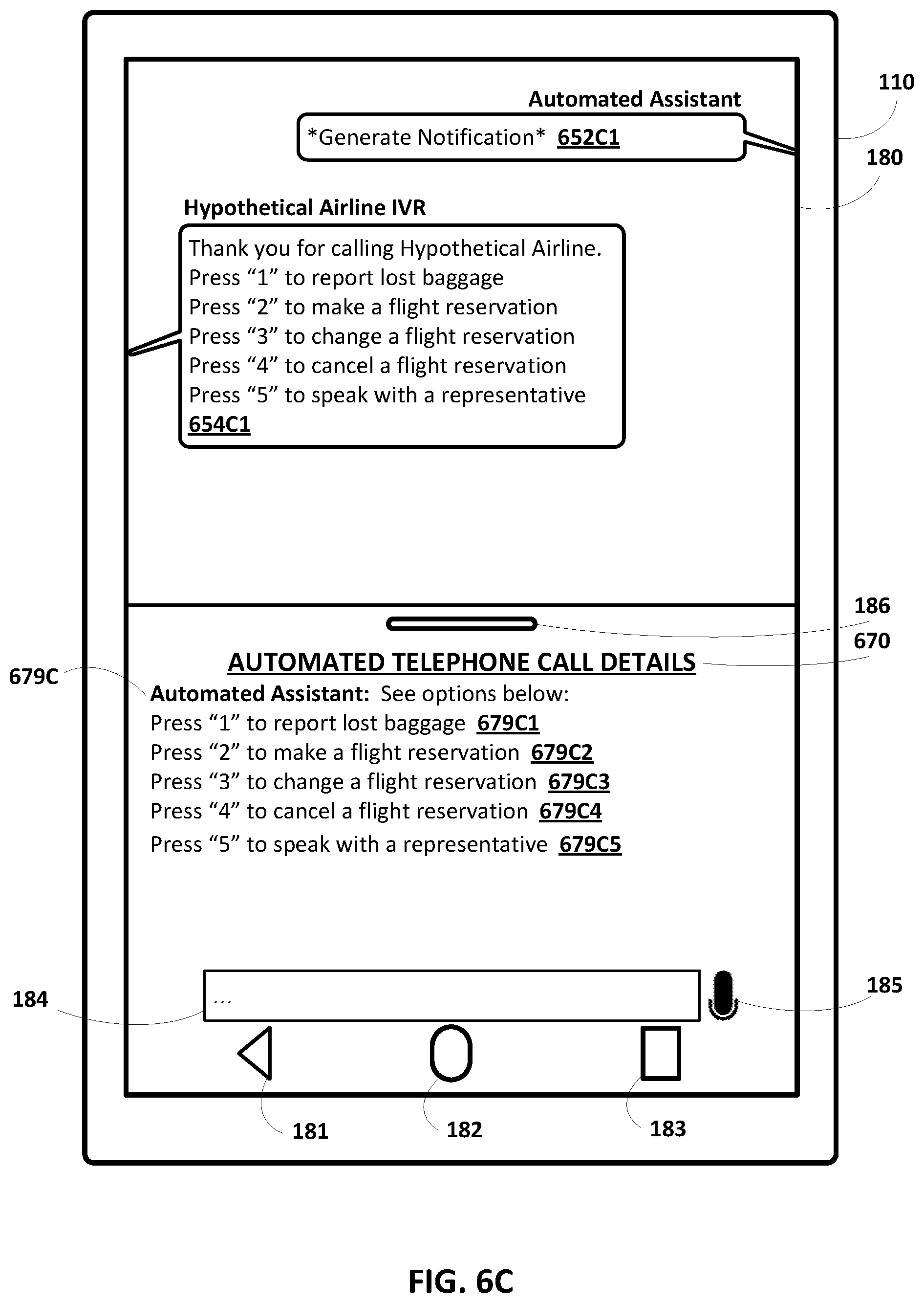 Patent US12323556 Figure 10 – Automatic navigation of an interactive voice response (IVR) tree on behalf of human user(s)