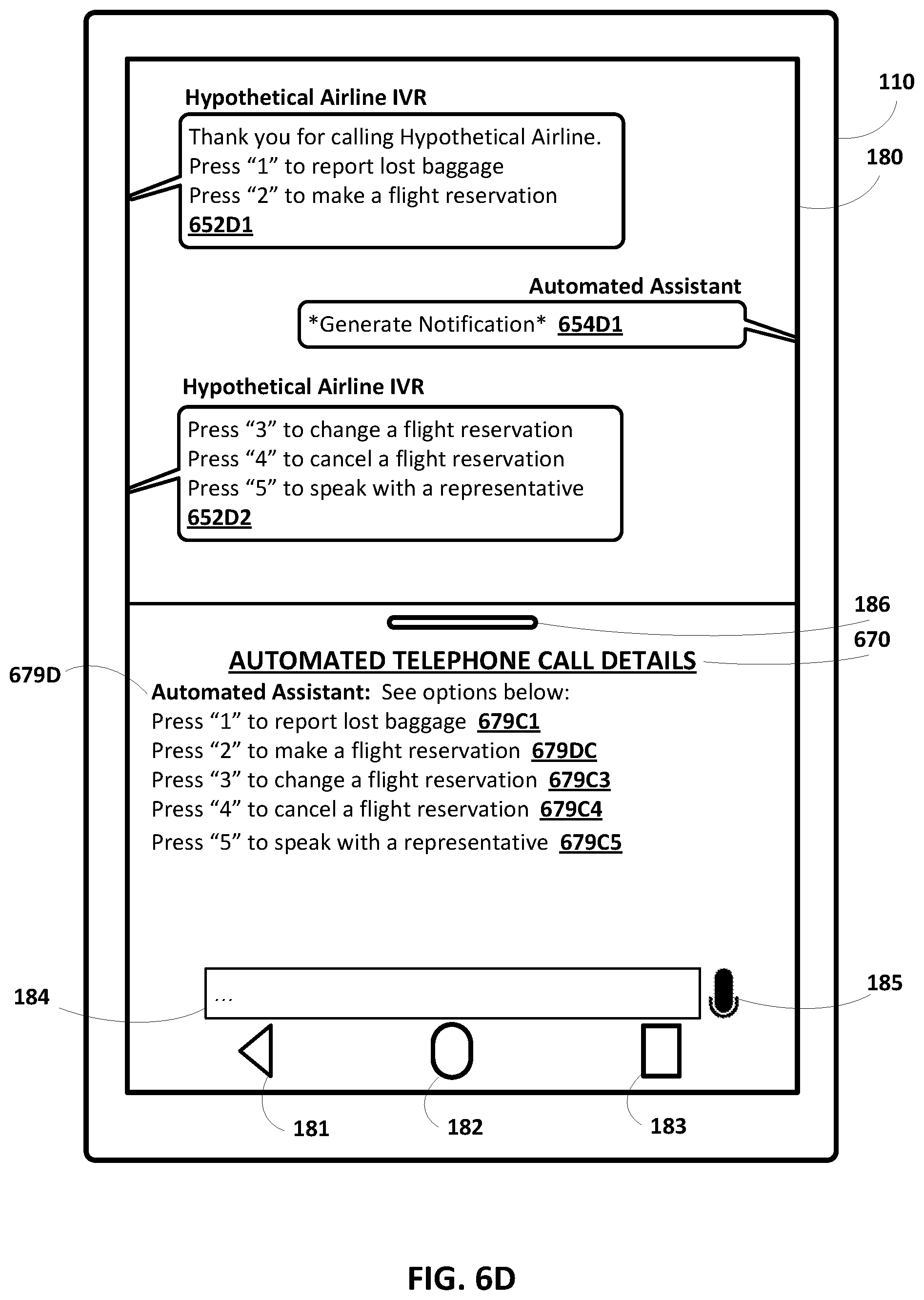 Patent US12323556 Figure 11 – Automatic navigation of an interactive voice response (IVR) tree on behalf of human user(s)
