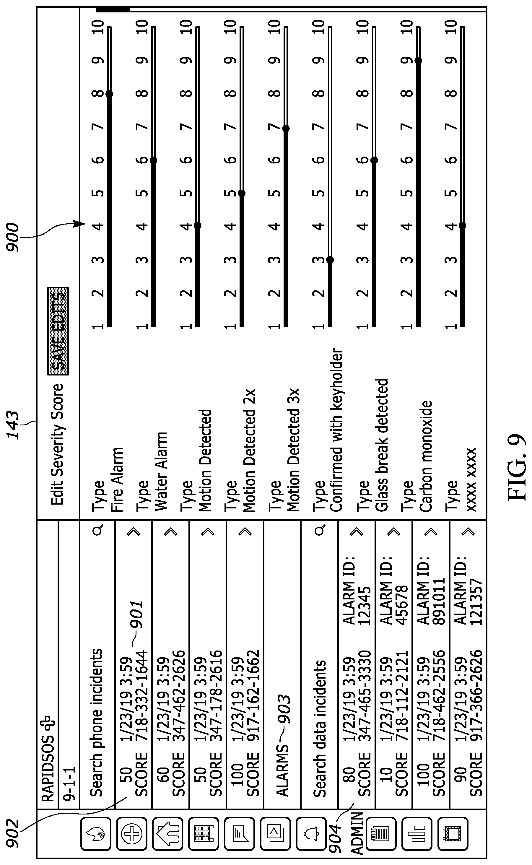Patent US12323557 Figure 9 – Apparatus and method for emergency dispatch