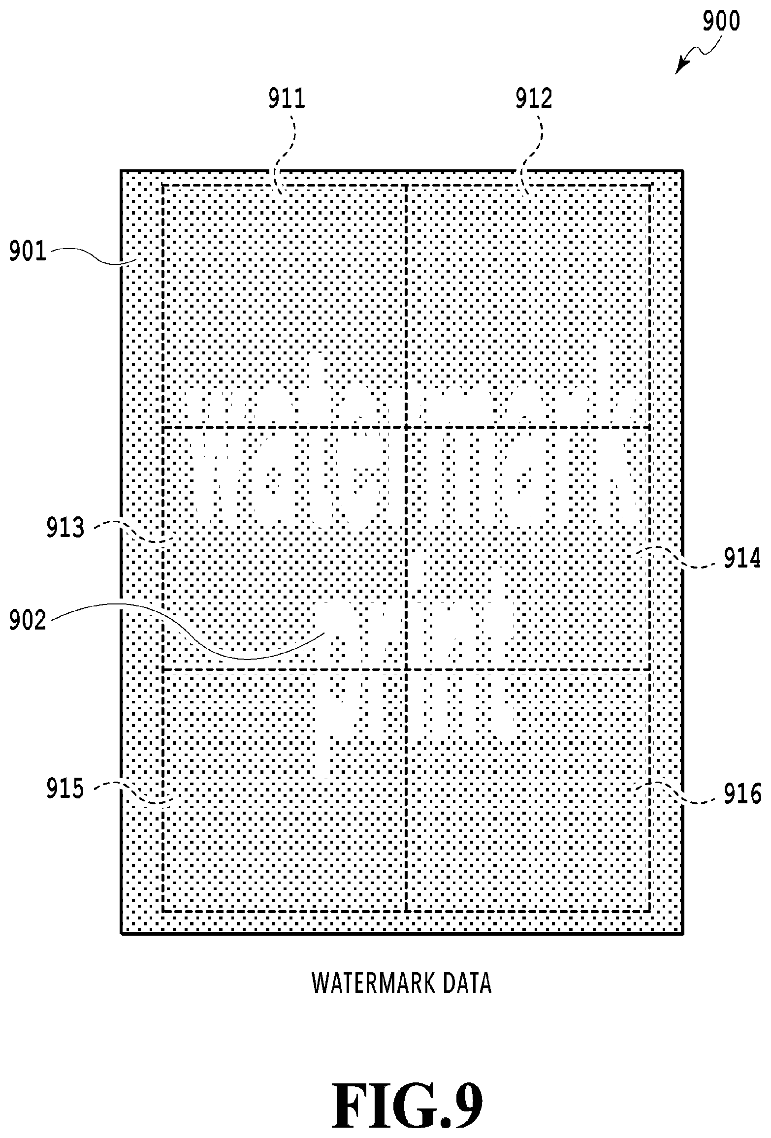 Patent US12323564 Figure 9 – Image processing apparatus and image processing method that embeds information using a pattern with directivity and a pattern without directivity
