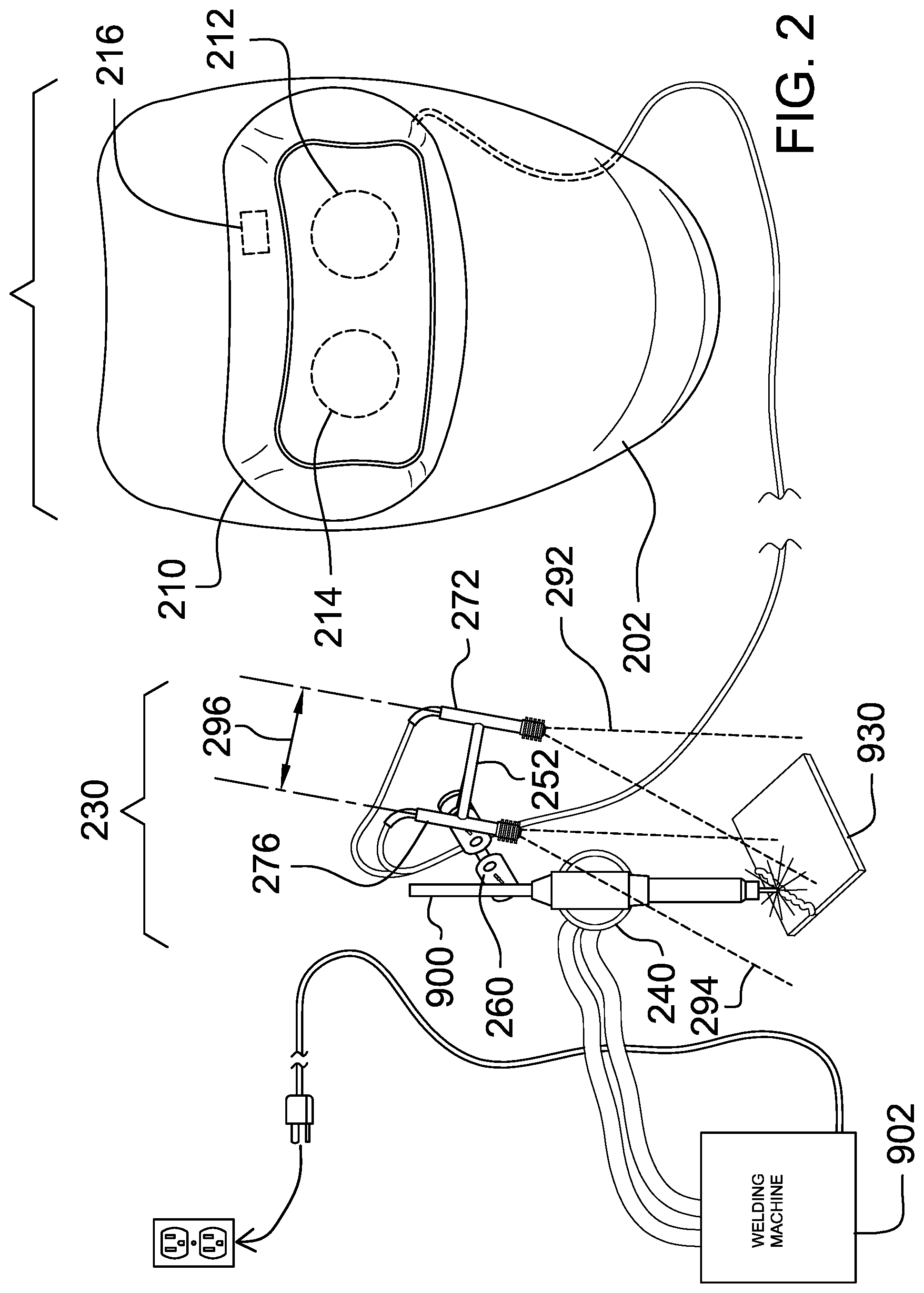 Patent US12323572 Figure 2 – Stereoscopic camera system for a welding torch