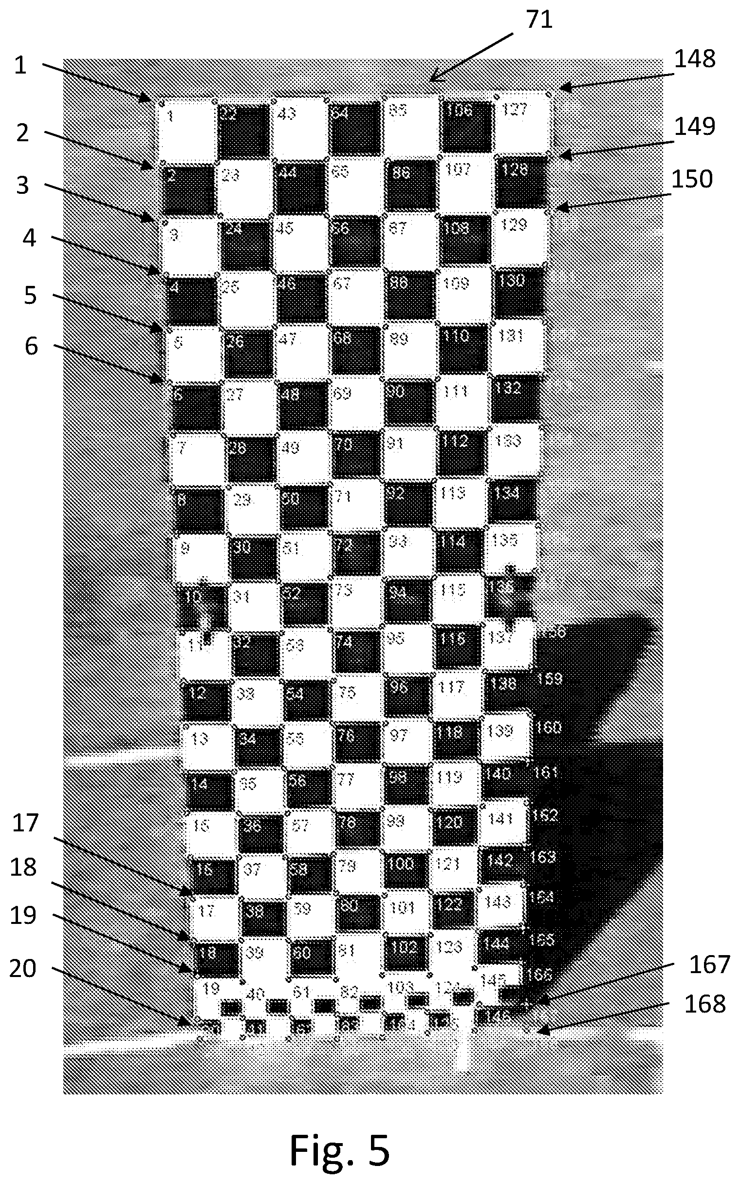 Patent US12323575 Figure 6 – Dimensional calibration of the field-of-view of a single camera