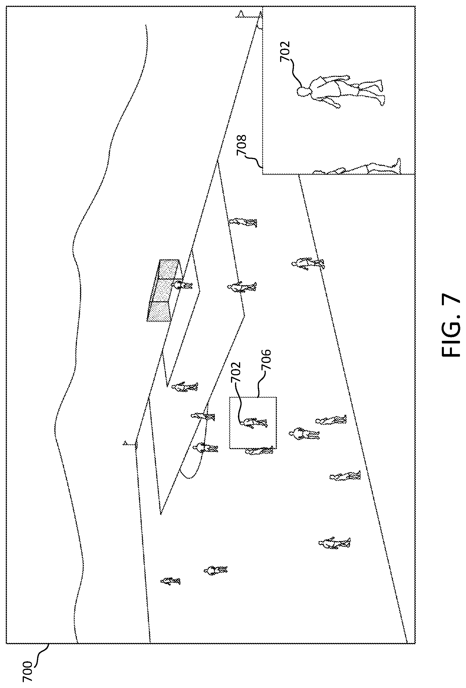 Patent US12323651 Figure 8 – Tracked video zooming