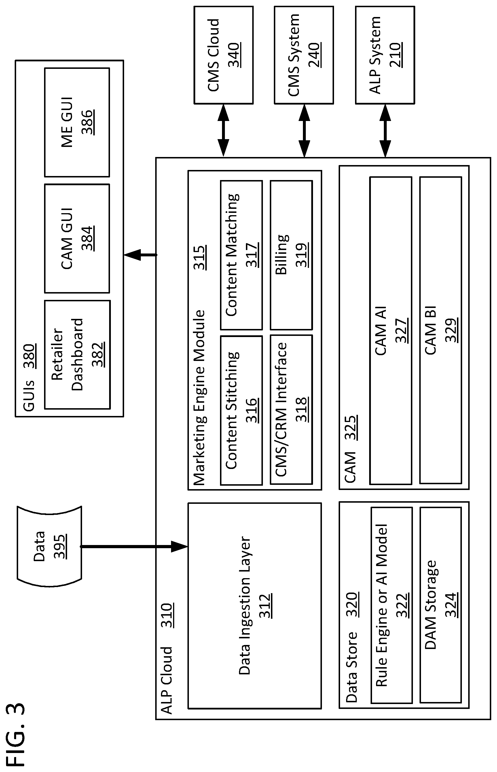 Patent US12323663 Figure 3 – System for targeted display of content