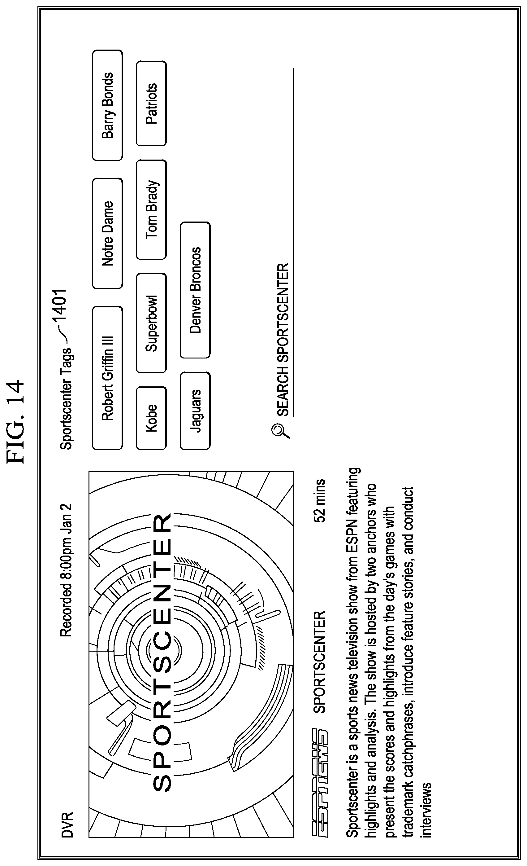 Patent US12323673 Figure 17 – Audiovisual content item transcript search engine