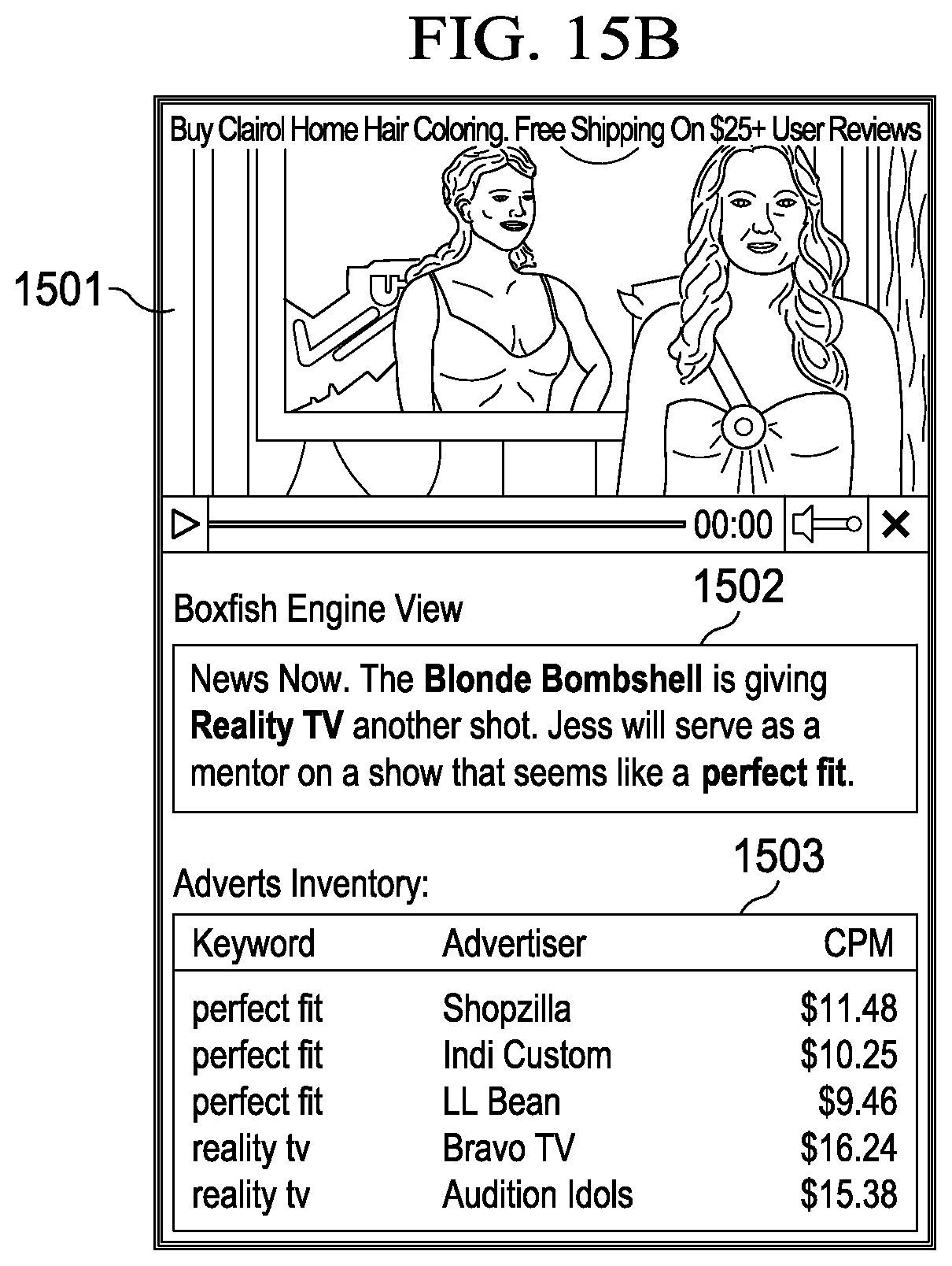 Patent US12323673 Figure 19 – Audiovisual content item transcript search engine