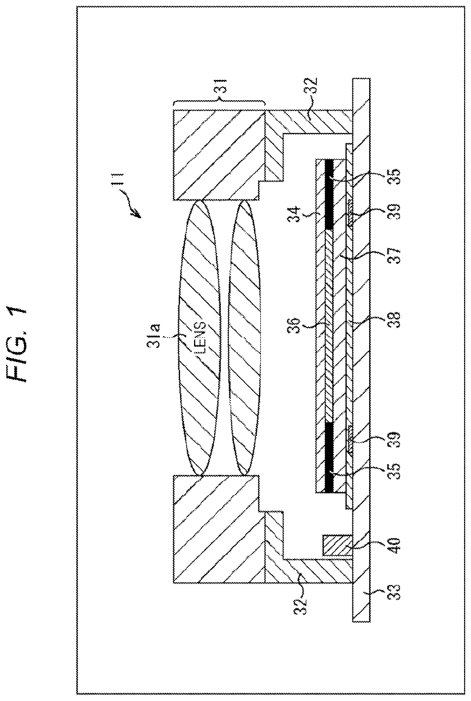 Patent US12323684 Figure 1 – Camera module, method of manufacturing camera module, imaging apparatus, and electronic apparatus