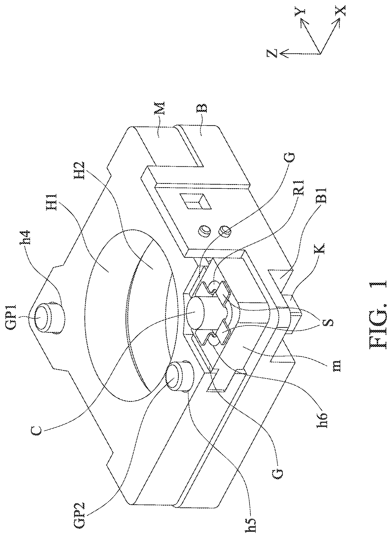Patent US12323687 Figure 1 – Driving mechanism