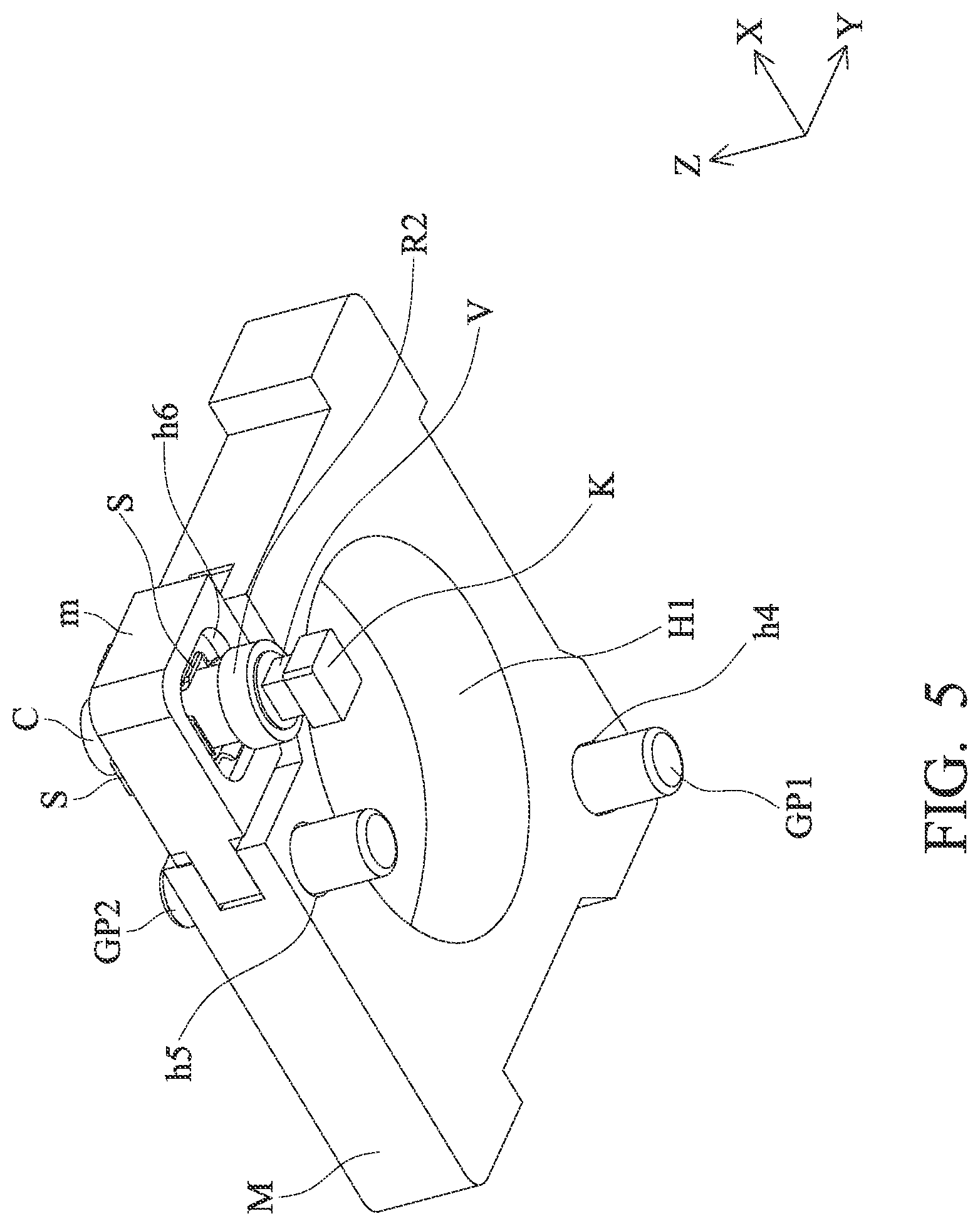 Patent US12323687 Figure 5 – Driving mechanism
