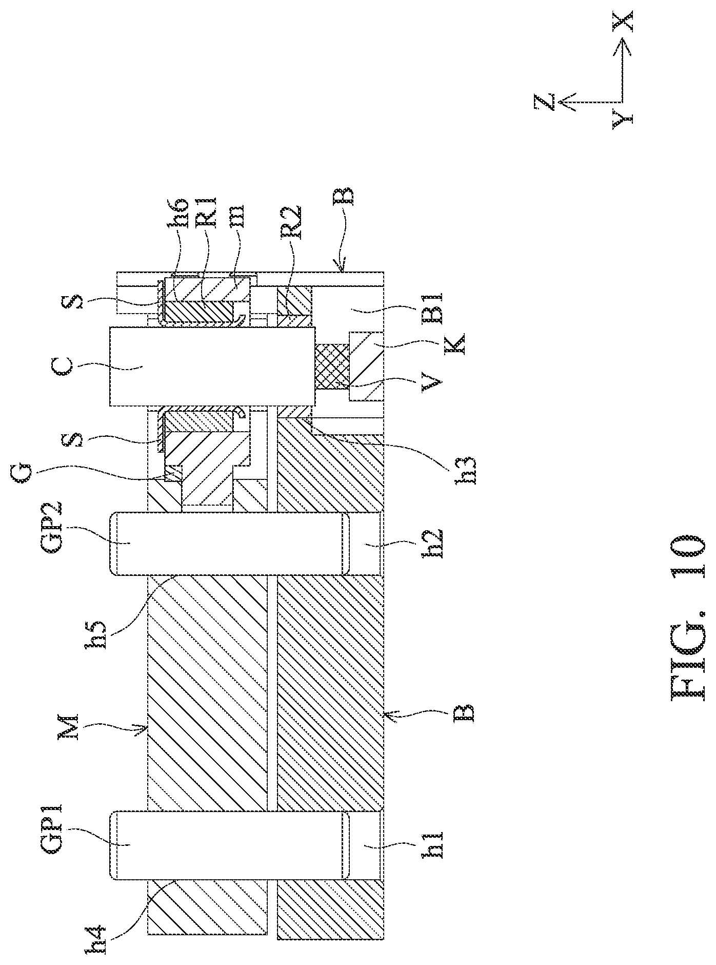 Patent US12323687 Figure 10 – Driving mechanism