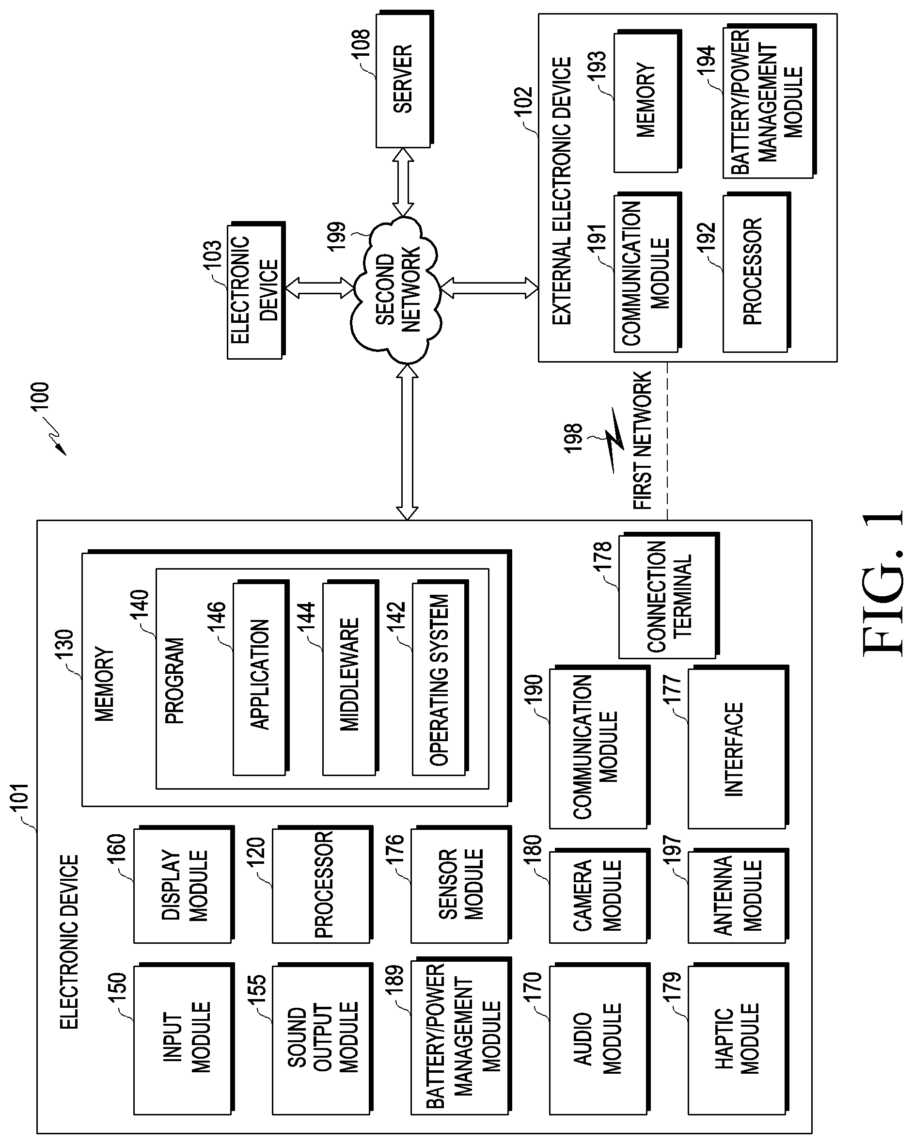Patent US12323690 — Wearable electronic device for controlling camera module and method for operating thereof — Figure 1
