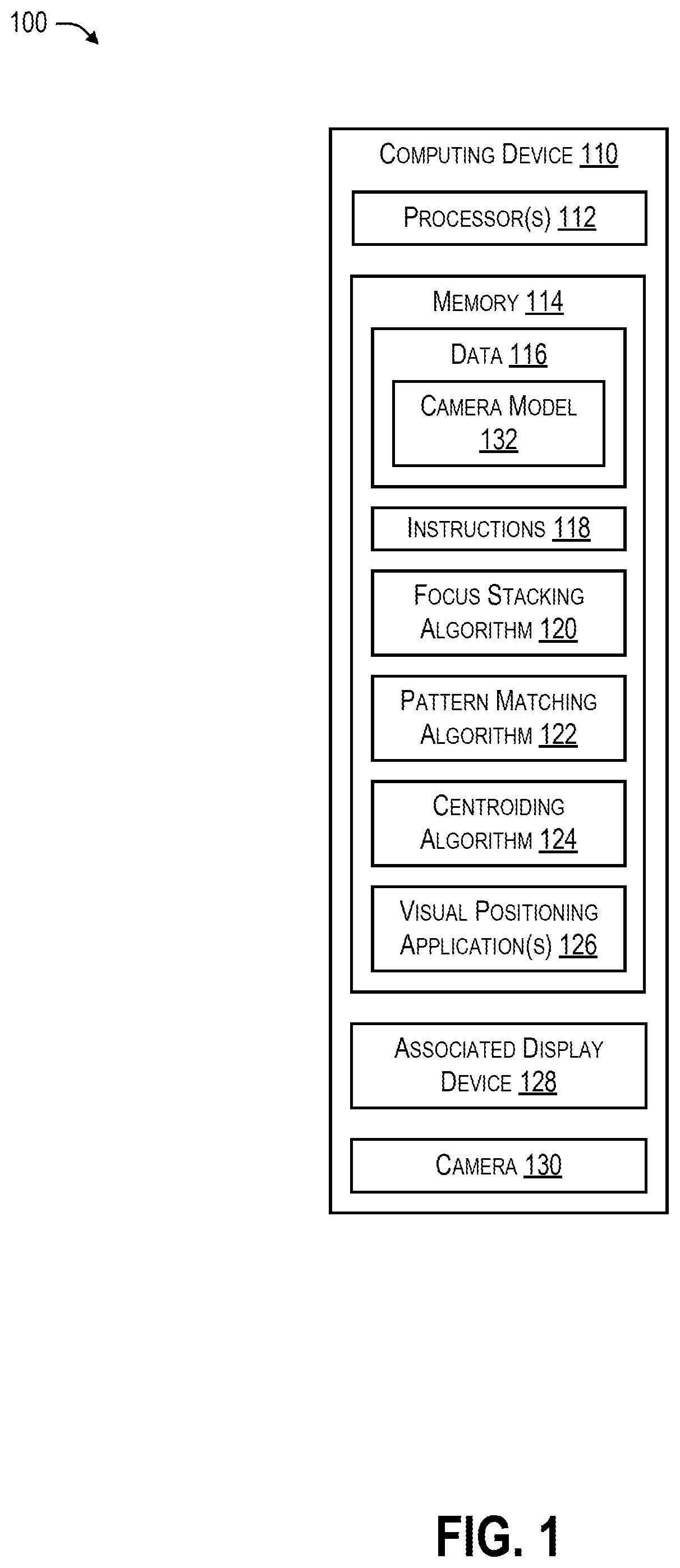 Patent US12323691 Figure 1 – Characterizing an undefined camera model of a computing device camera