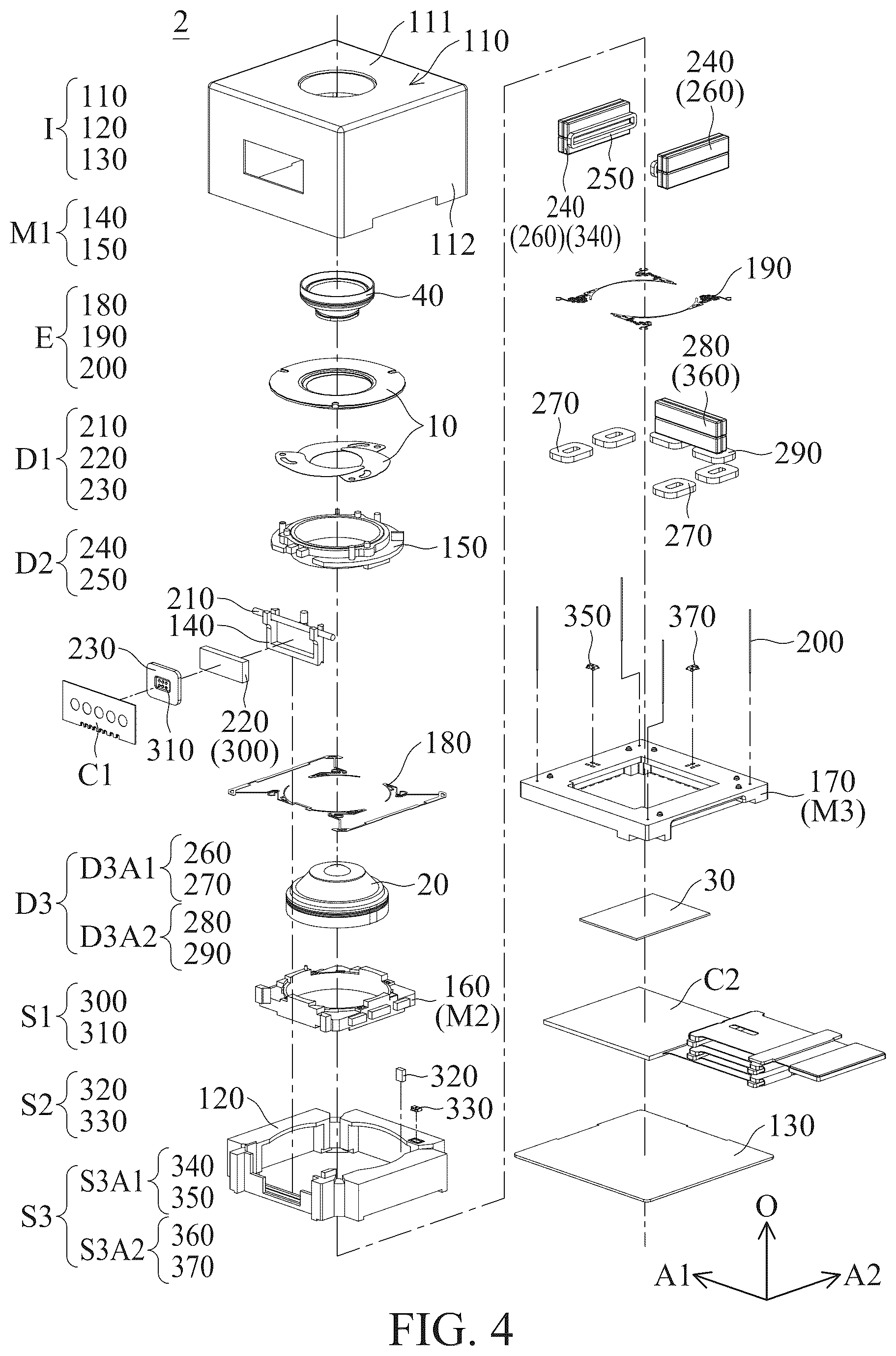 Patent US12323704 Figure 4 – Optical element driving mechanism