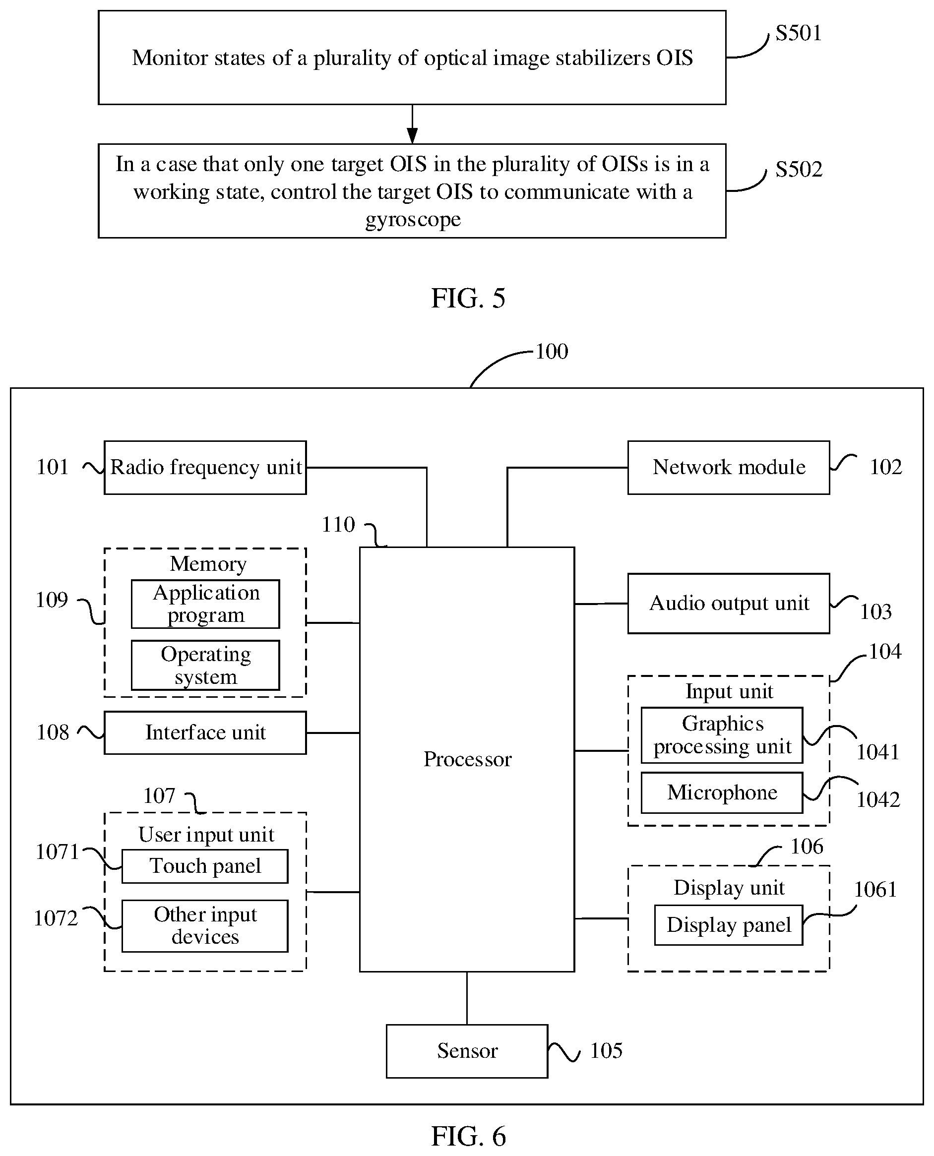 Patent US12323707 Figure 5 – Communication circuit with optical image stabilization, control method and apparatus for communication circuit, and electronic device