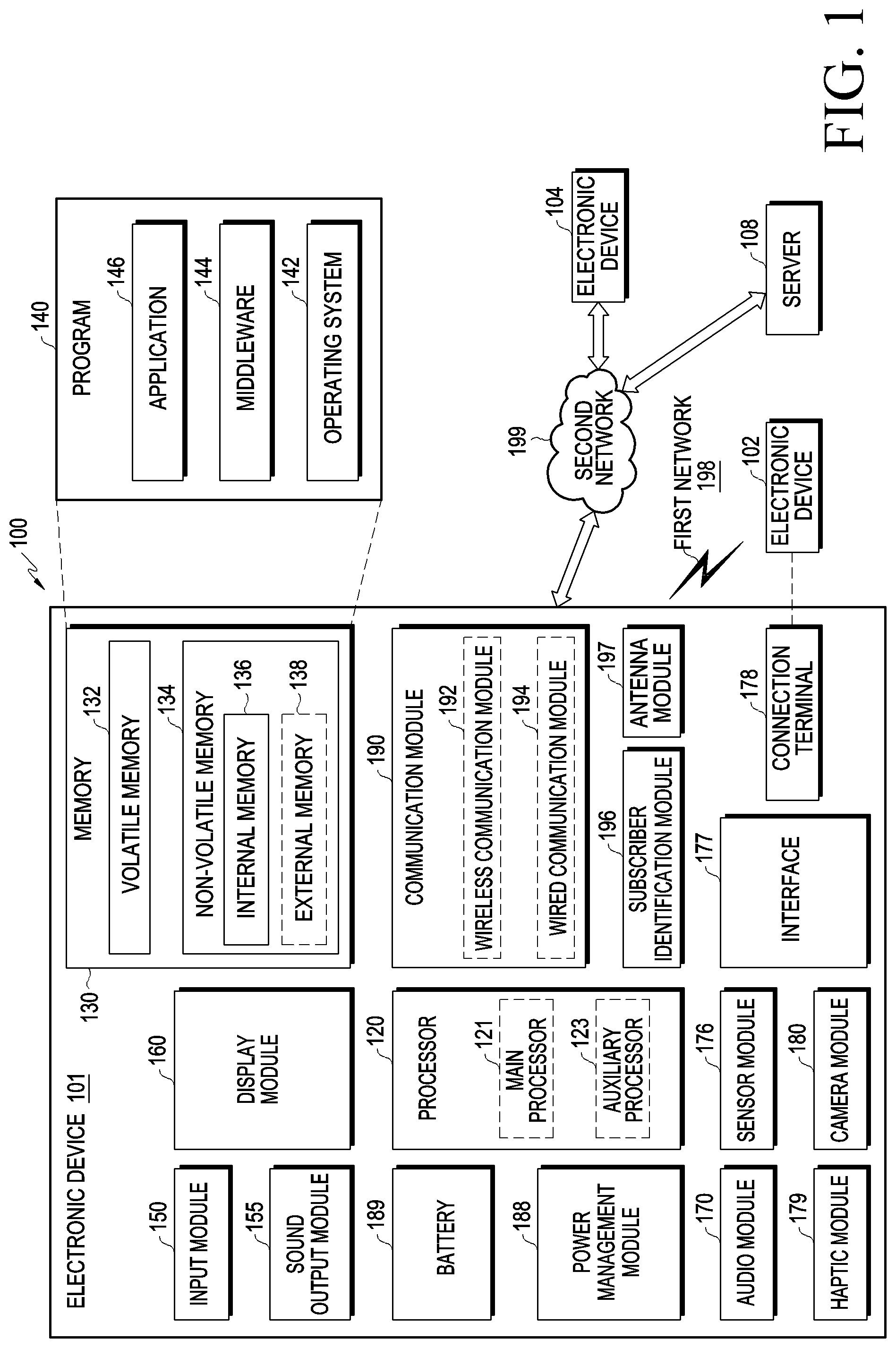 Patent US12323709 Figure 1 – Electronic device comprising rotation module and method of operating the same