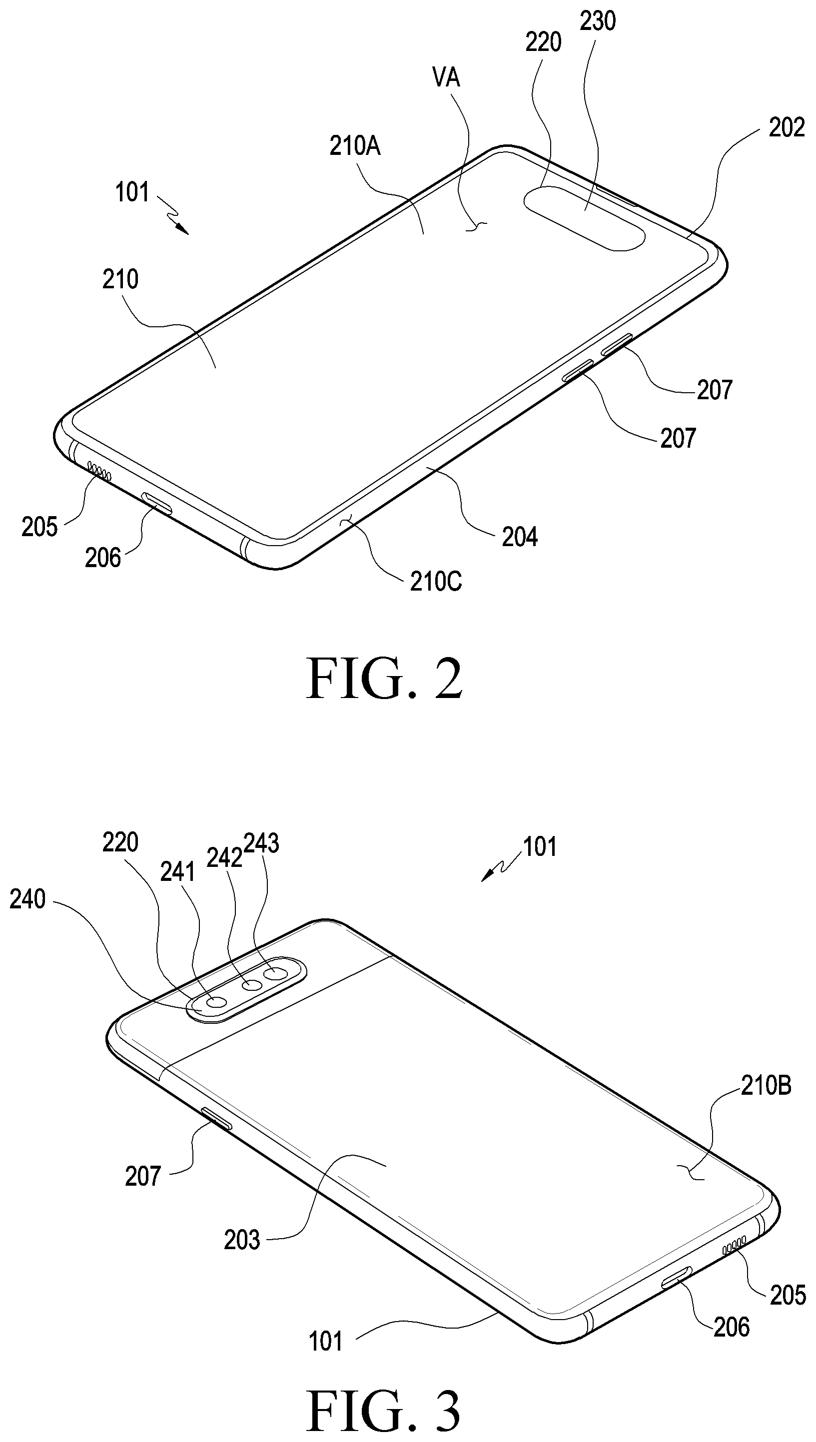 Patent US12323709 Figure 2 – Electronic device comprising rotation module and method of operating the same
