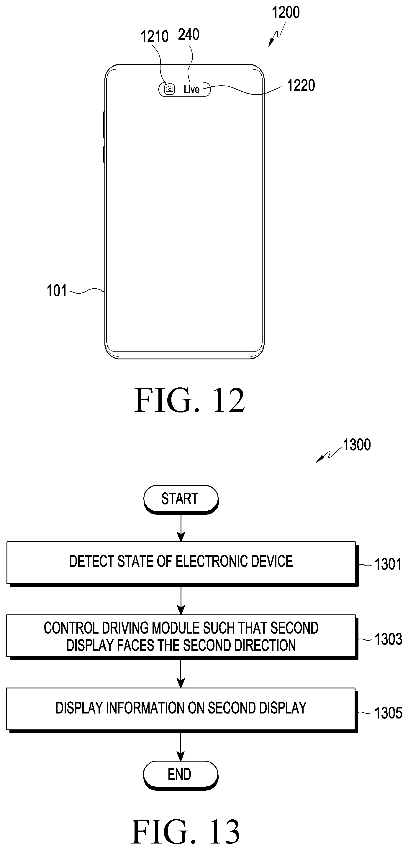 Patent US12323709 Figure 11 – Electronic device comprising rotation module and method of operating the same