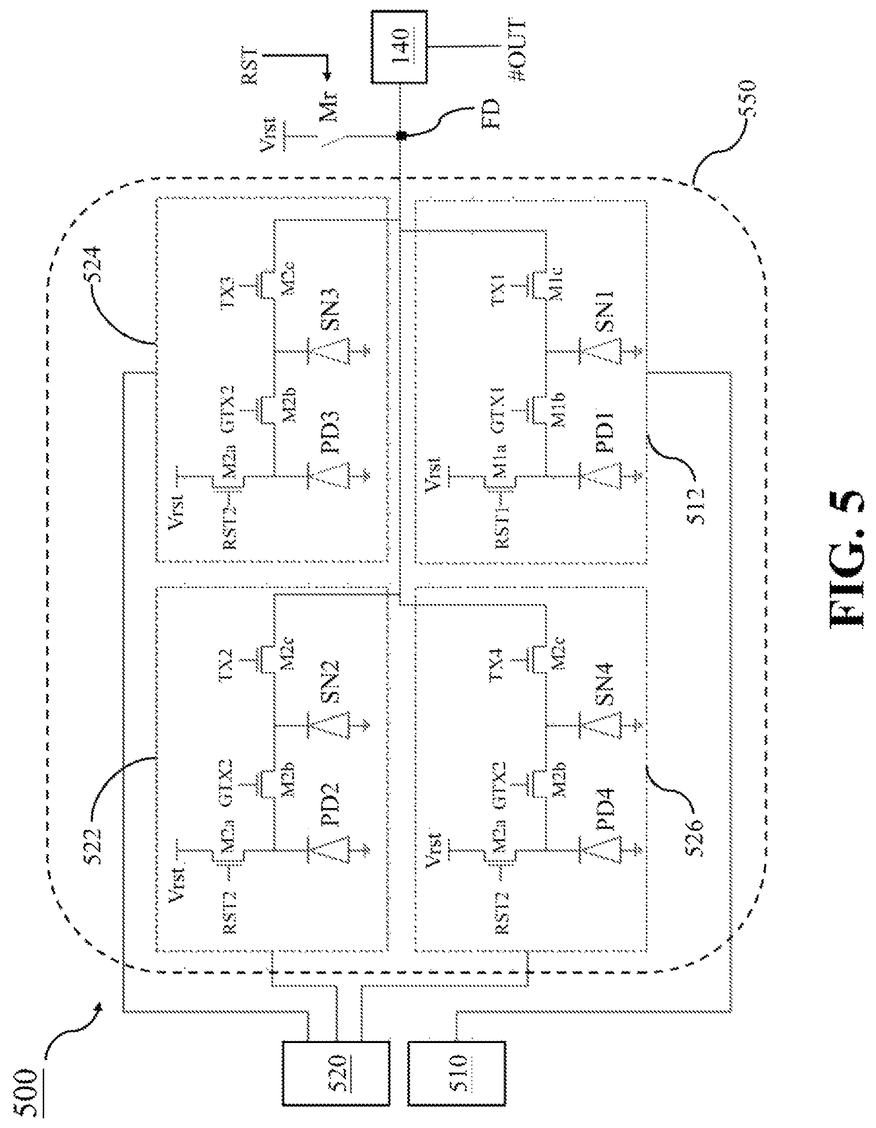Patent US12323715 Figure 5 – Image sensor circuit and image sensor device