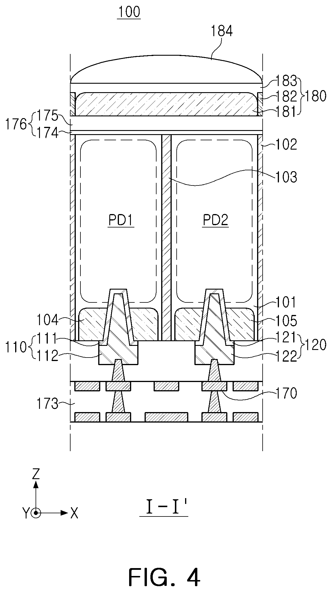 Patent US12323720 Figure 4 – Image sensor
