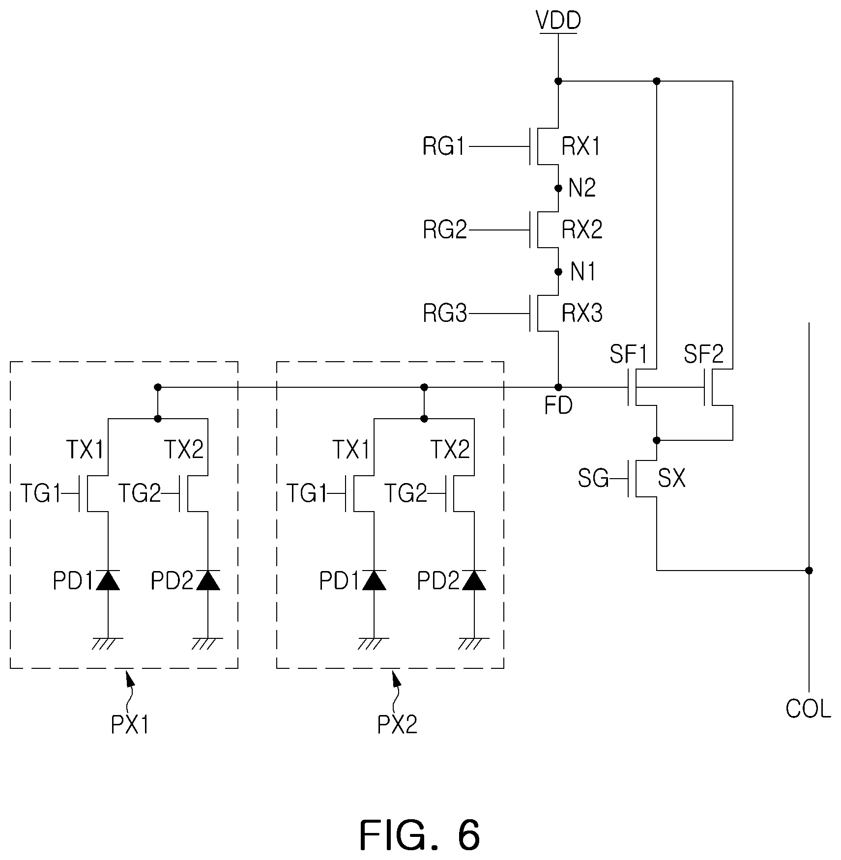 Patent US12323720 Figure 6 – Image sensor