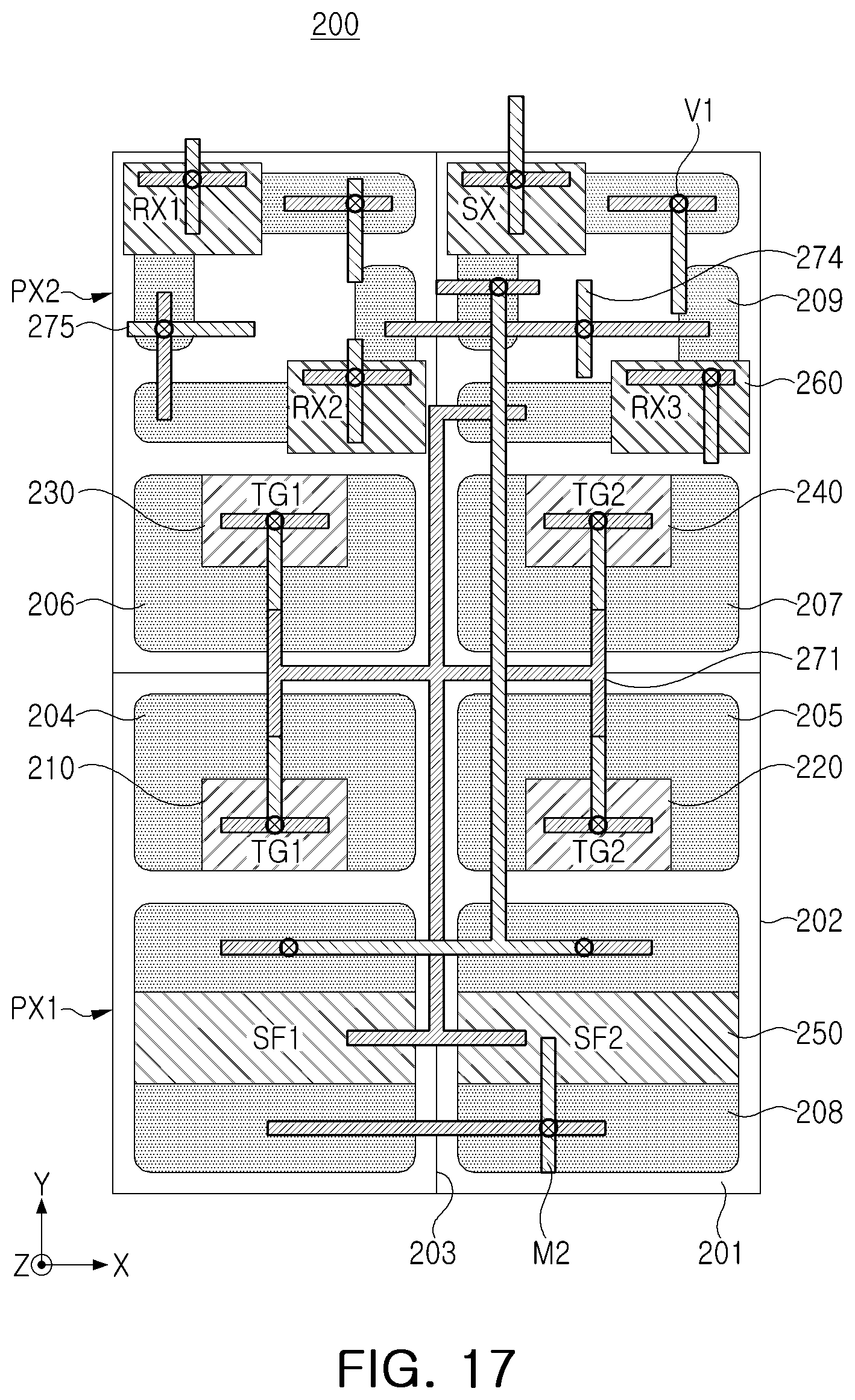Patent US12323720 Figure 17 – Image sensor