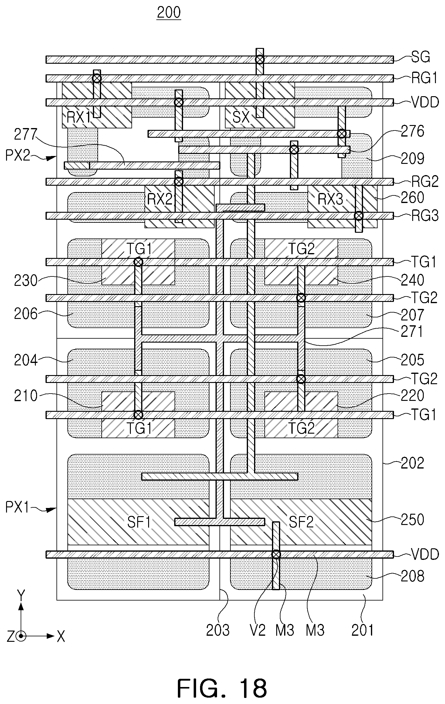 Patent US12323720 Figure 18 – Image sensor