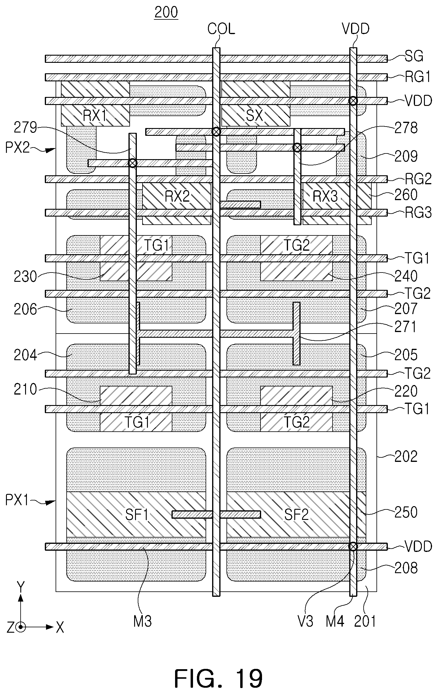Patent US12323720 Figure 19 – Image sensor