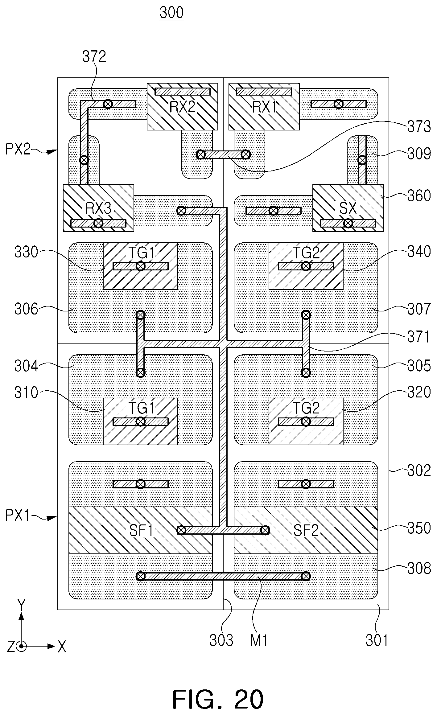 Patent US12323720 Figure 20 – Image sensor