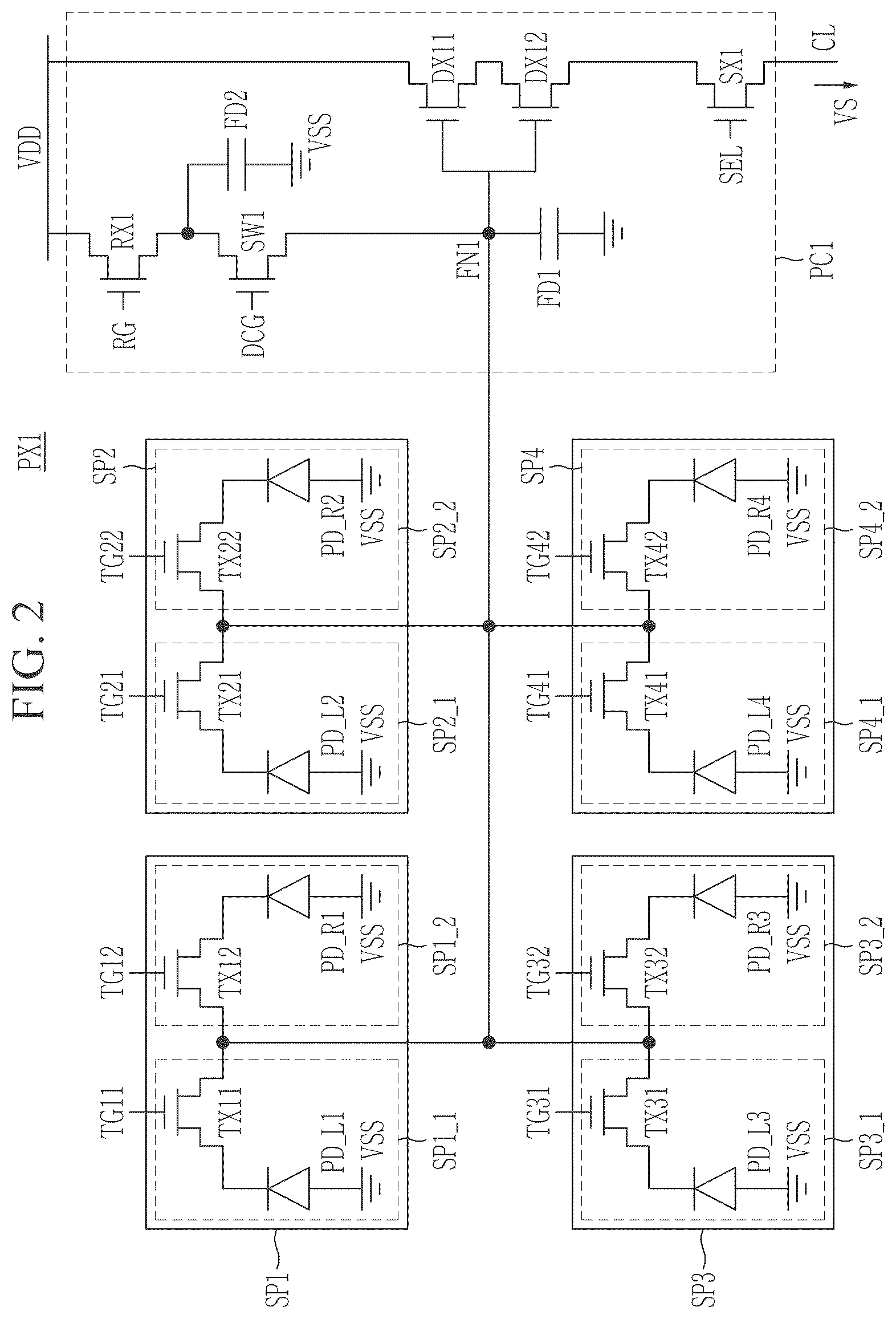 Patent US12323721 Figure 2 – Image sensor