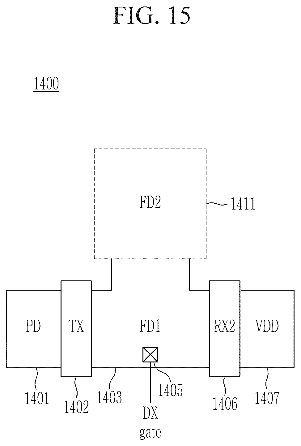 Patent US12323721 Figure 15 – Image sensor