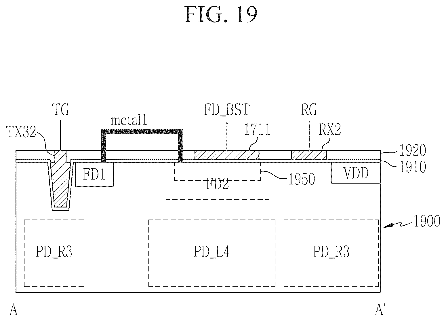 Patent US12323721 Figure 19 – Image sensor