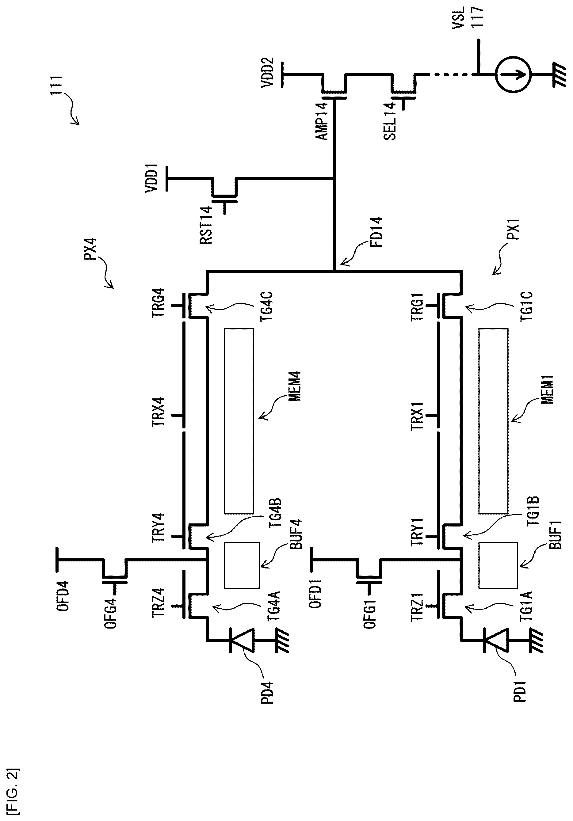 Patent US12323722 Figure 4 – Imaging device and electronic apparatus
