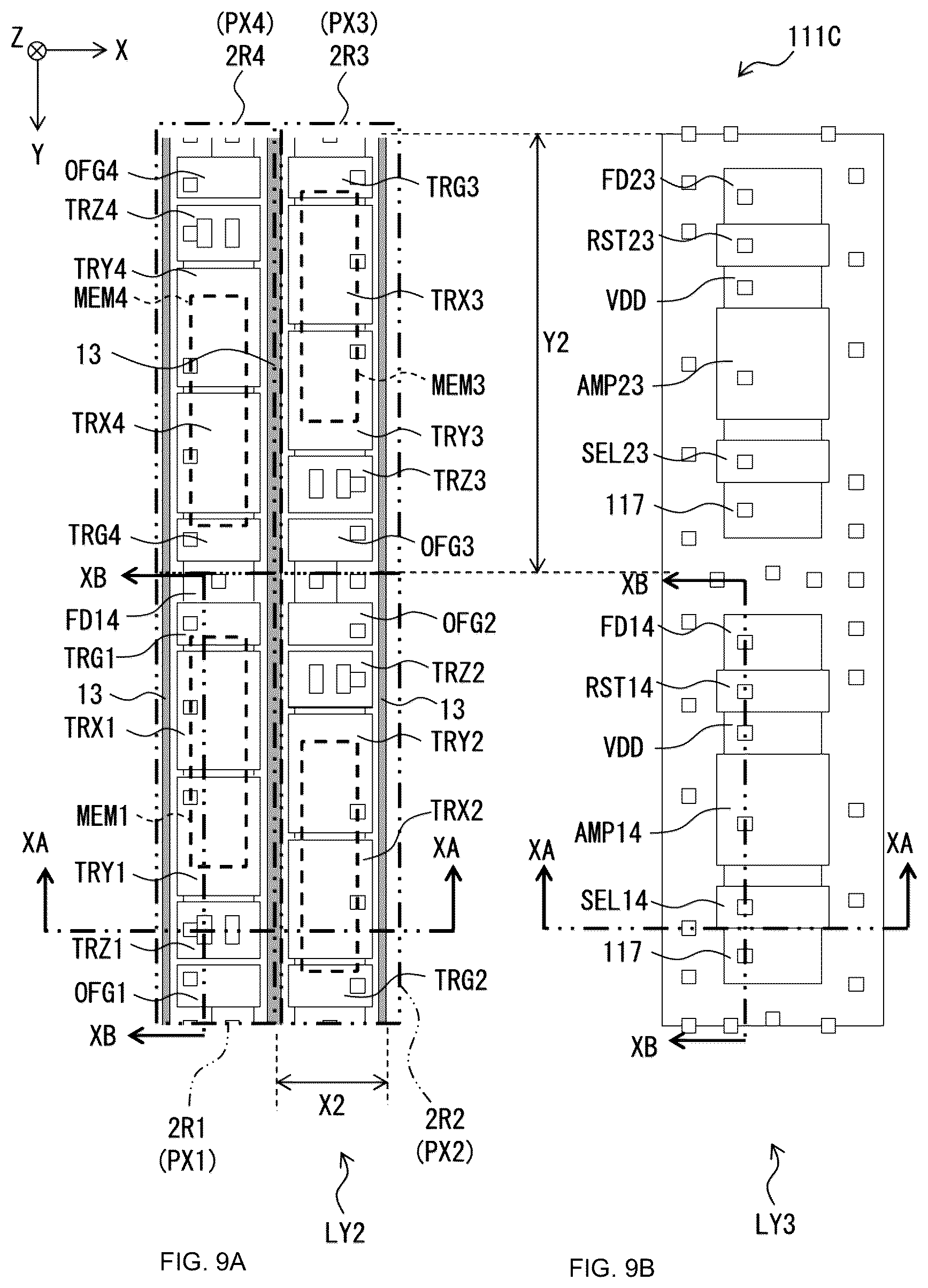 Patent US12323722 Figure 12 – Imaging device and electronic apparatus