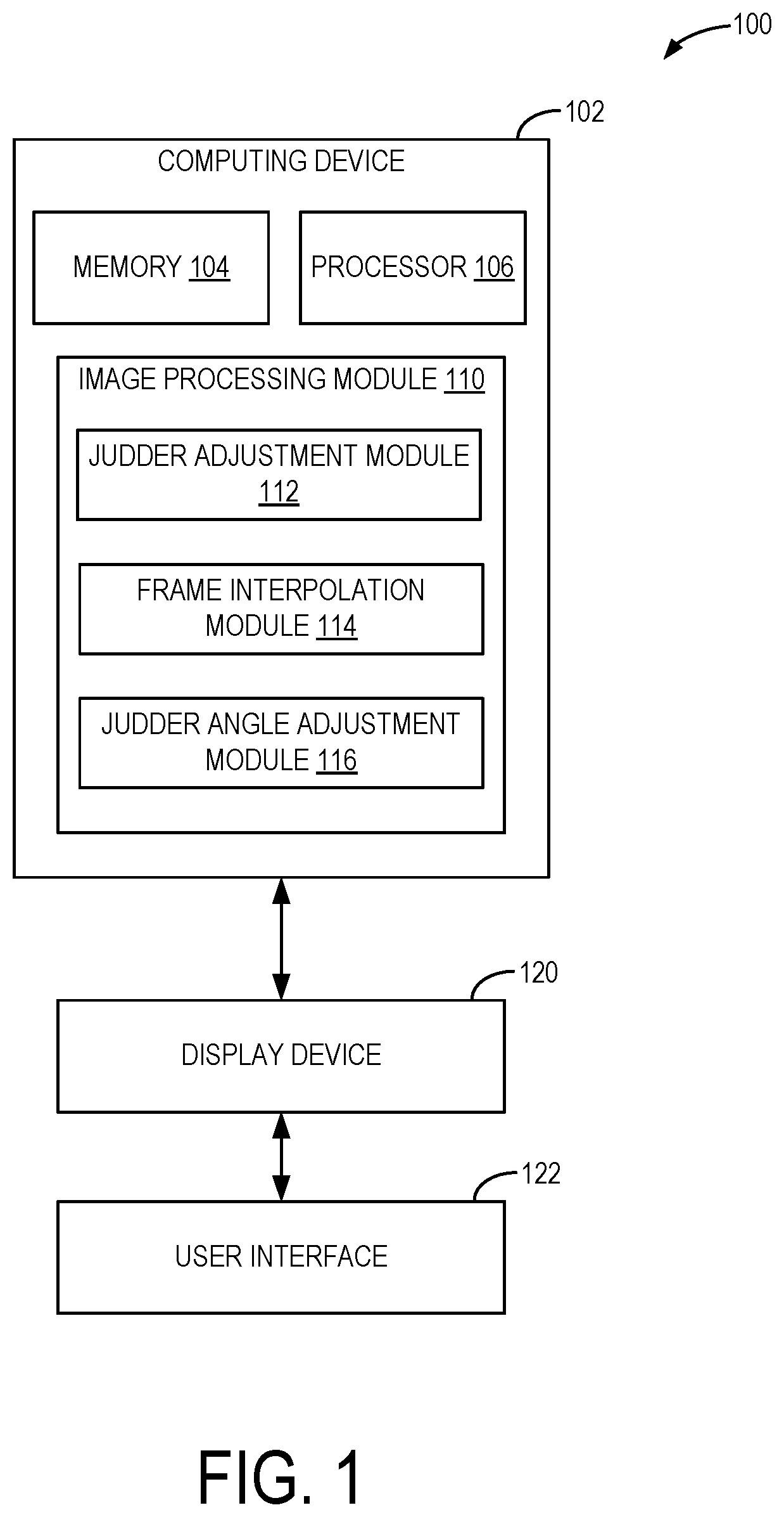Patent US12323732 Figure 1 – Methods and systems for judder adjustment in major motion pictures