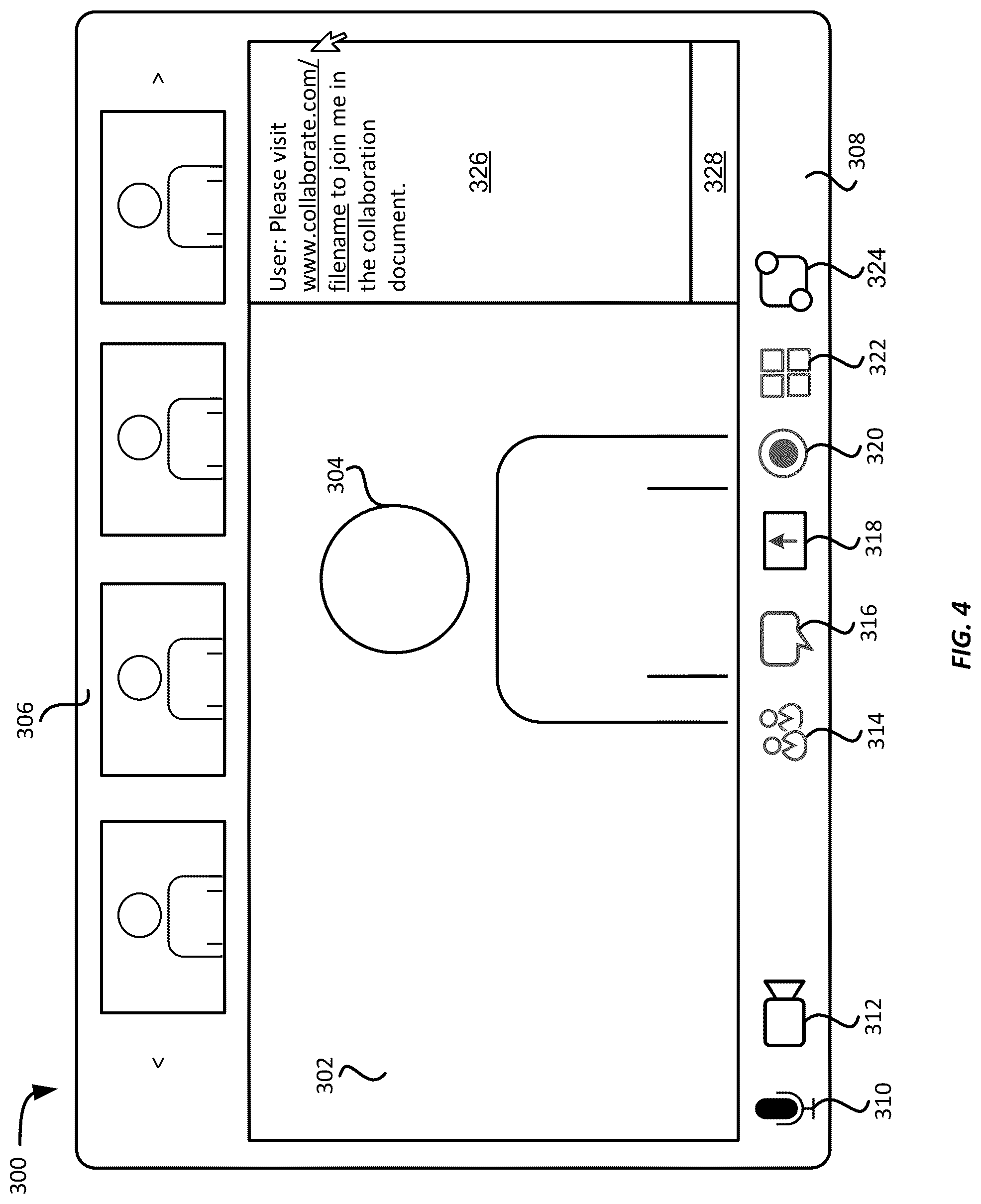 Patent US12323734 Figure 5 – Screen share collaboration platform capture