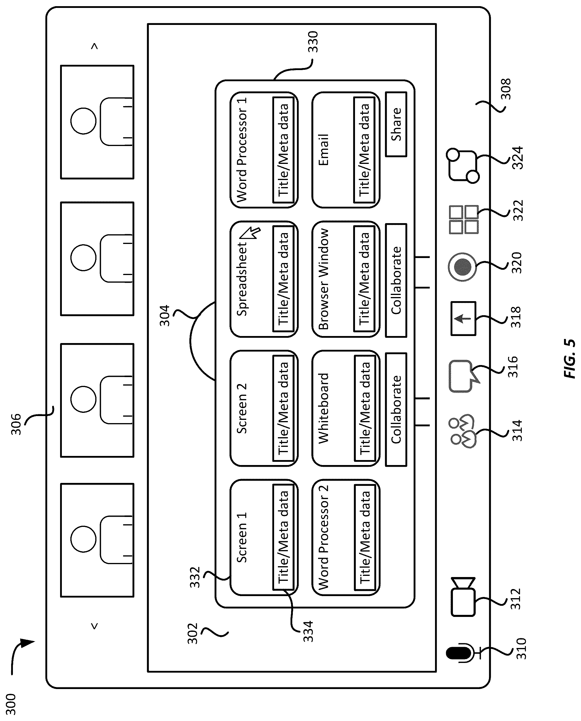 Patent US12323734 Figure 6 – Screen share collaboration platform capture