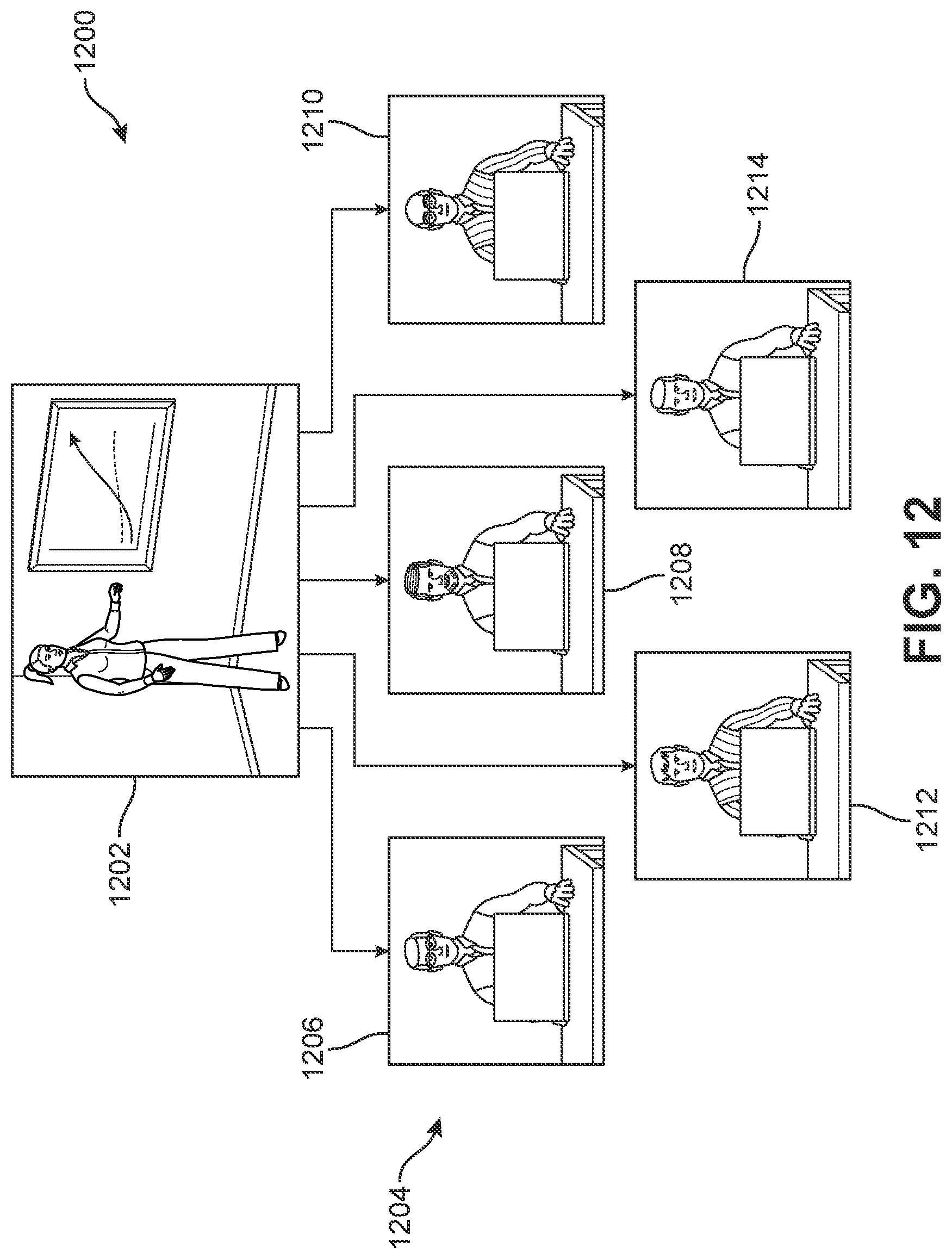 Patent US12323737 Figure 12 – System and method for an interactive digitally rendered avatar of a subject person