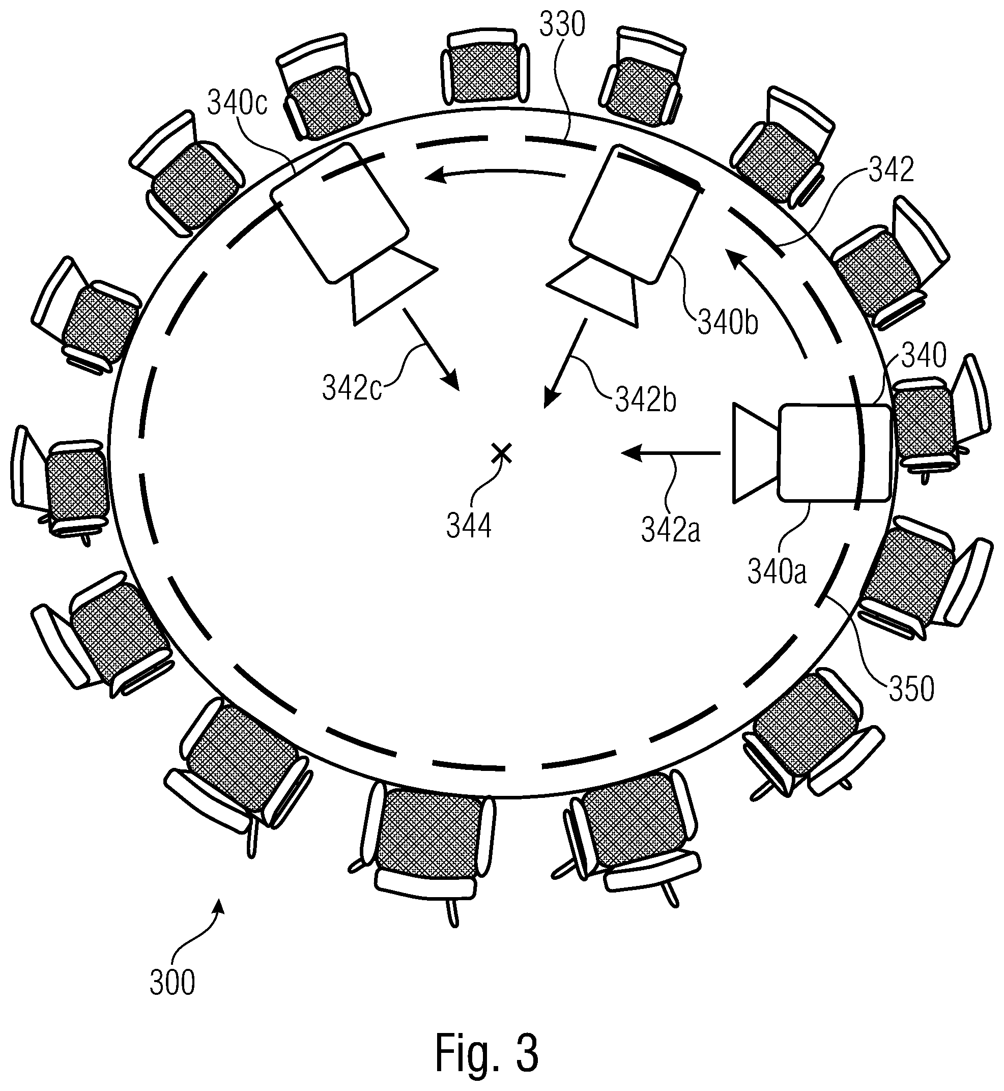 Patent US12323739 Figure 3 – Video conference apparatus, video conference method and computer program using a spatial virtual reality environment