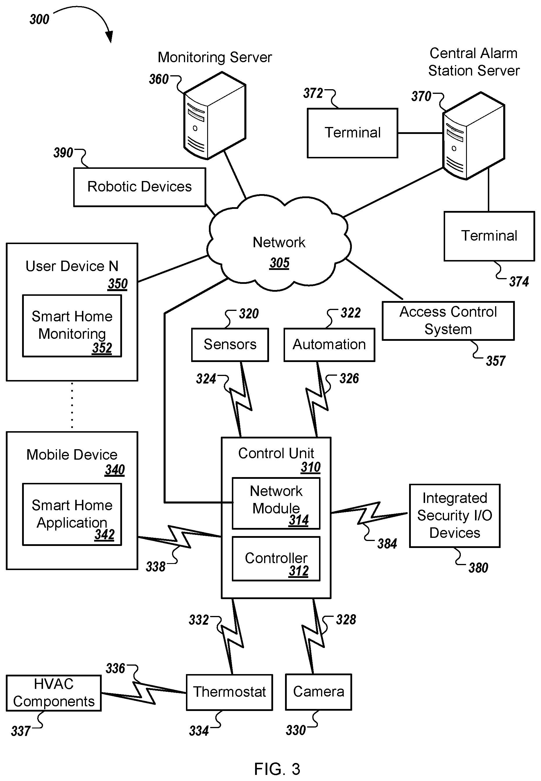 Patent US12323742 Figure 3 – Access control system