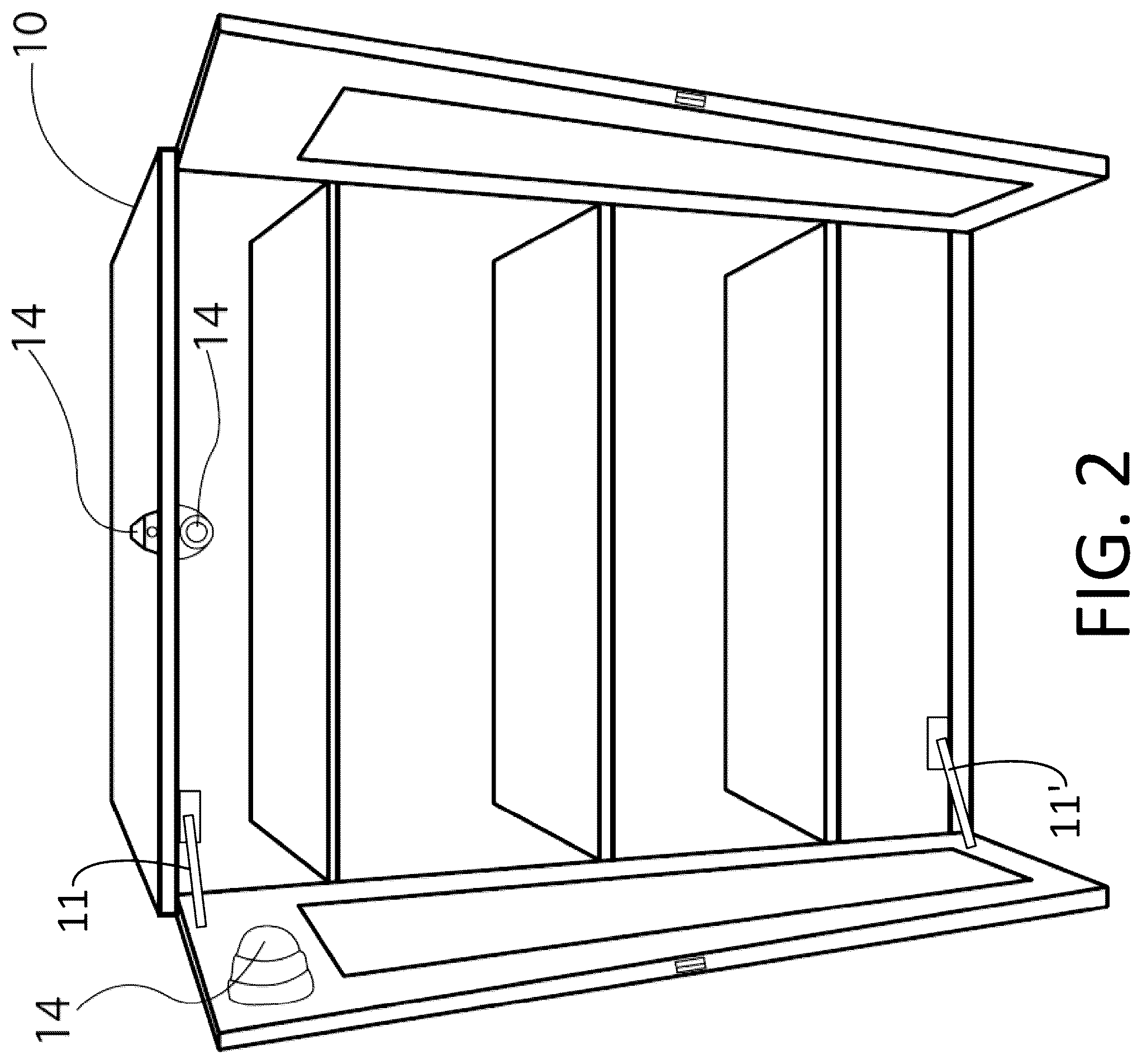 Patent US12323743 Figure 2 – Storage room with inventory control