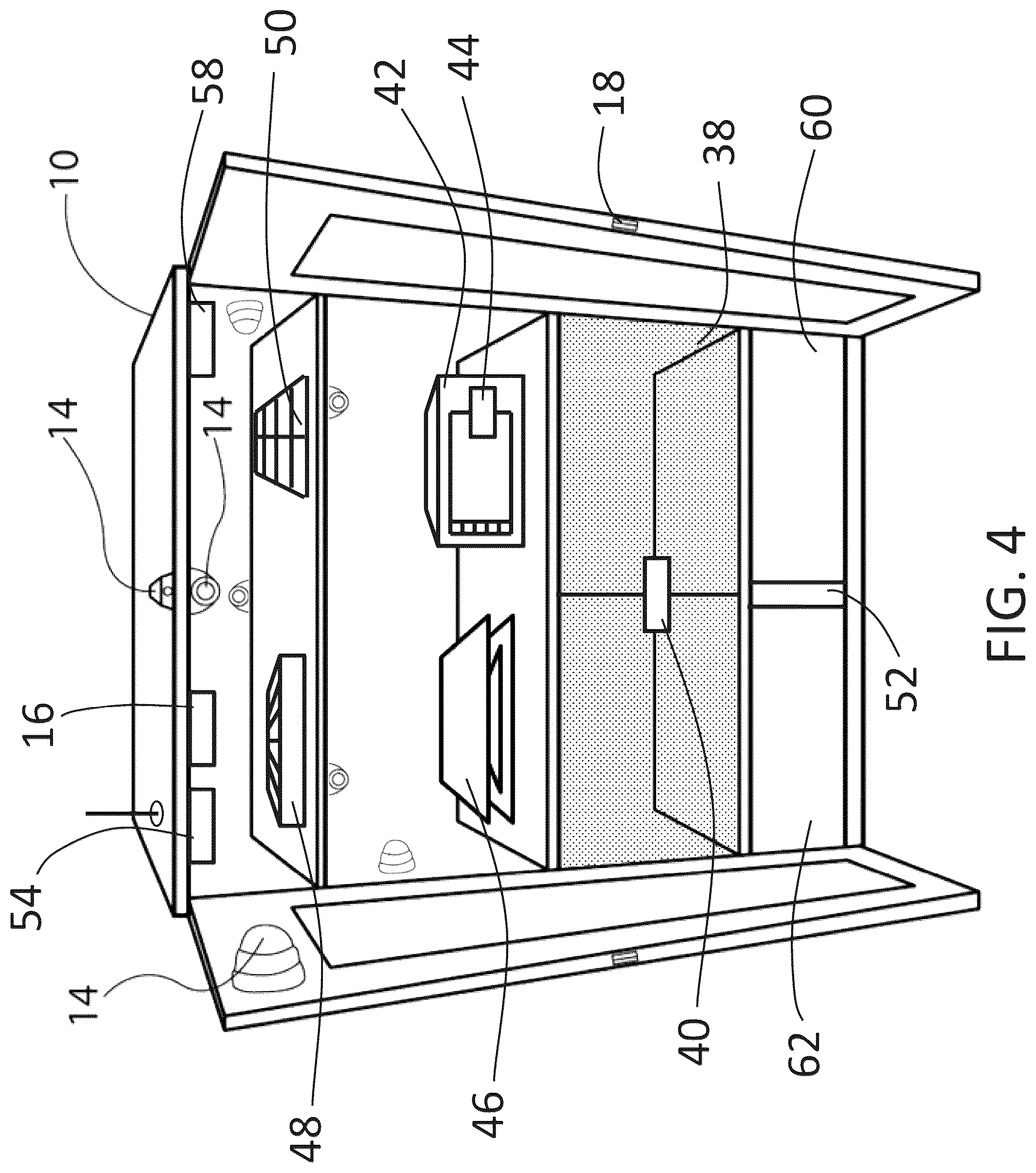 Patent US12323743 Figure 4 – Storage room with inventory control