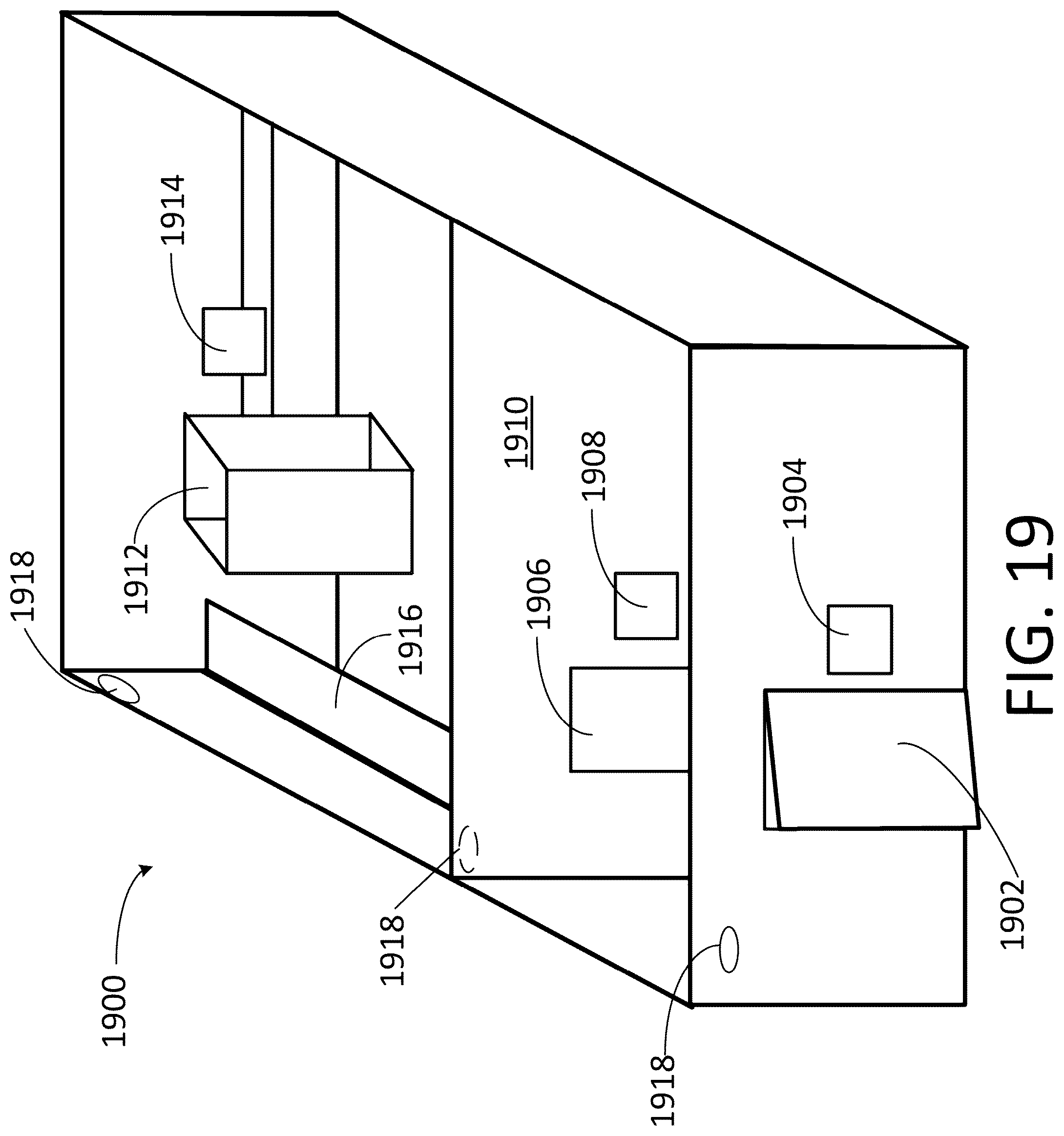Patent US12323743 Figure 12 – Storage room with inventory control