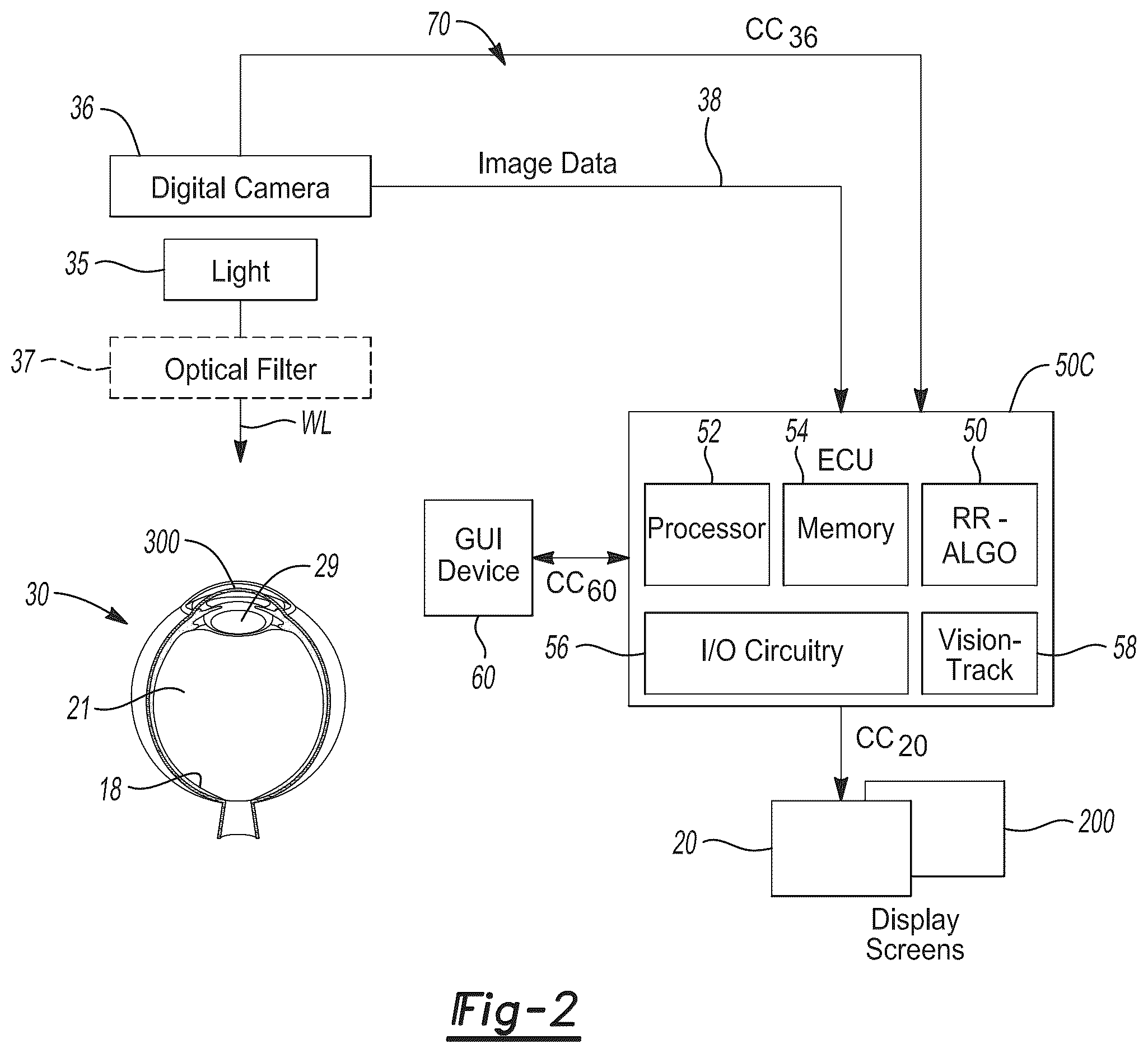 Patent US12323749 Figure 2 – Warm white light illumination and digital image processing of digital images during microsurgery