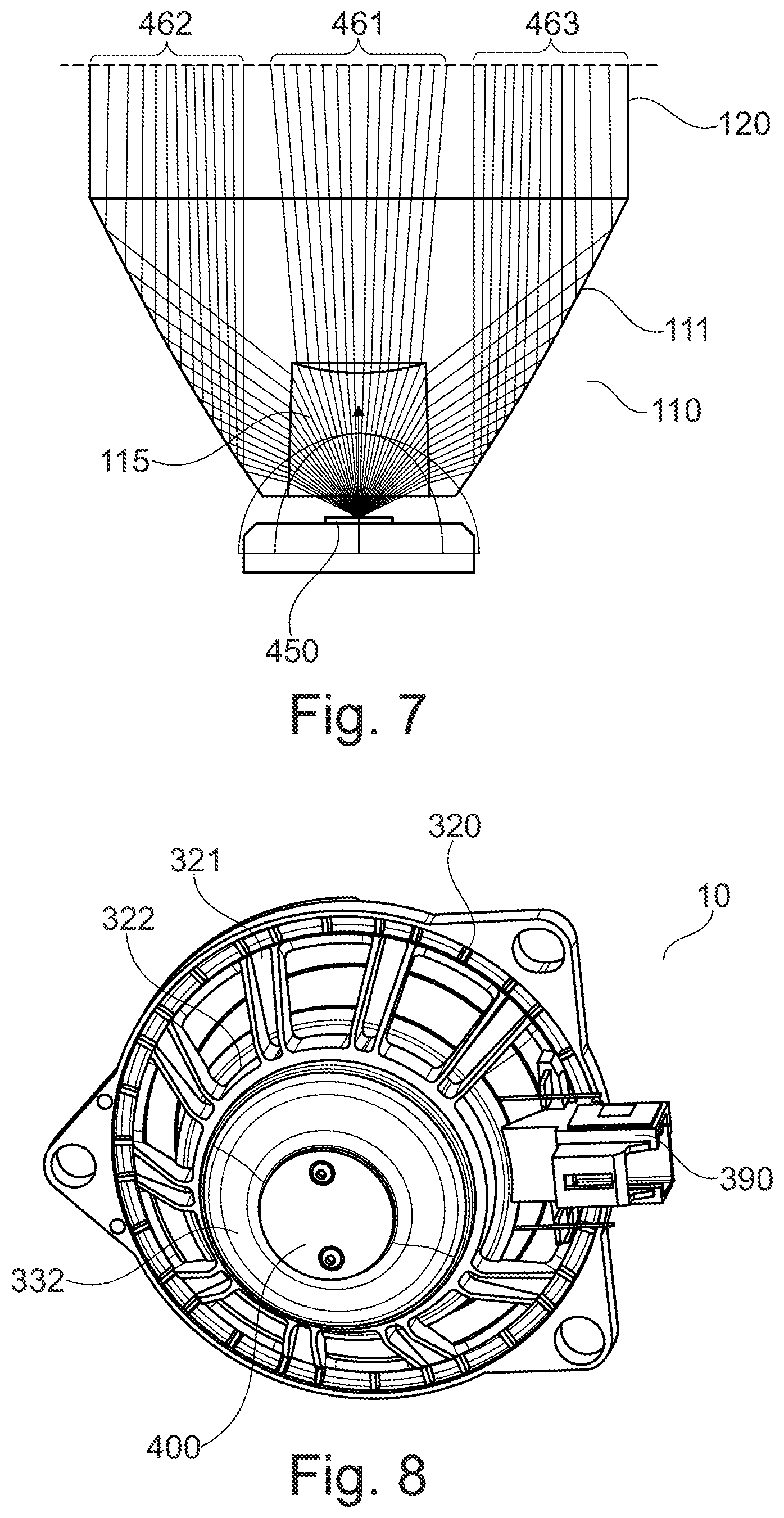 Patent US12323752 Figure 5 – Audio speaker dust cap illumination