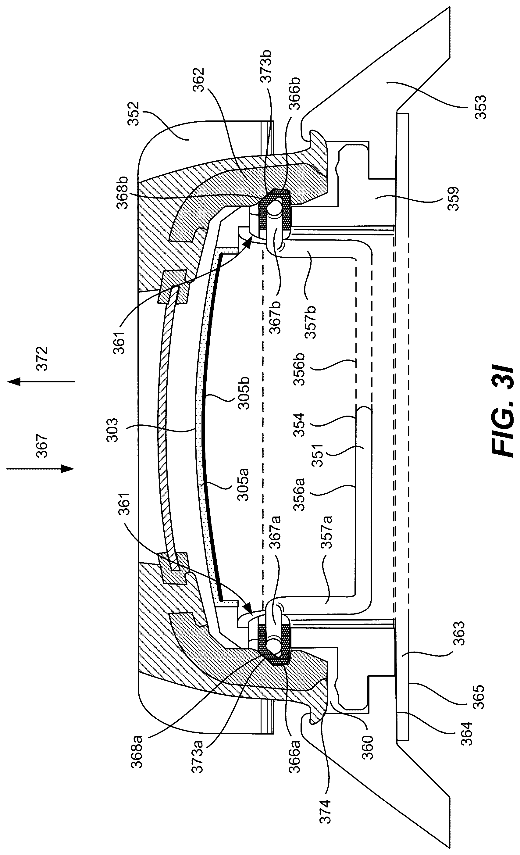 Patent US12323757 Figure 8 – Bistable hinge for portable wireless listening device case