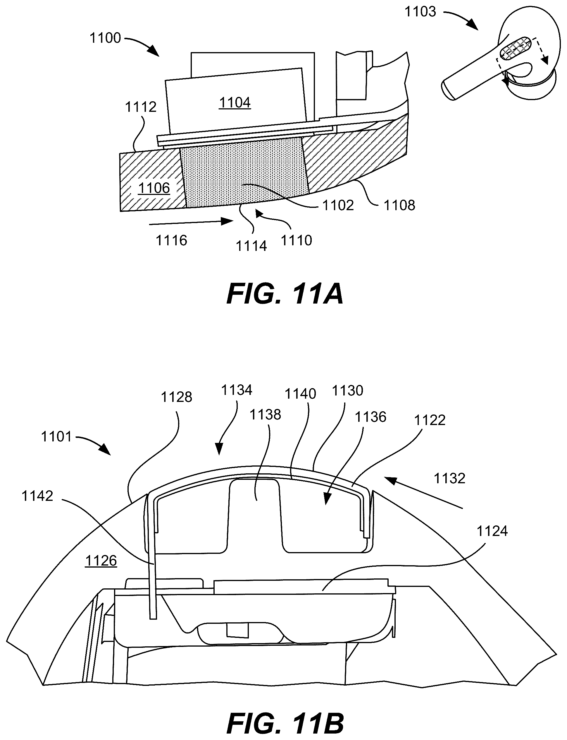 Patent US12323757 Figure 19 – Bistable hinge for portable wireless listening device case