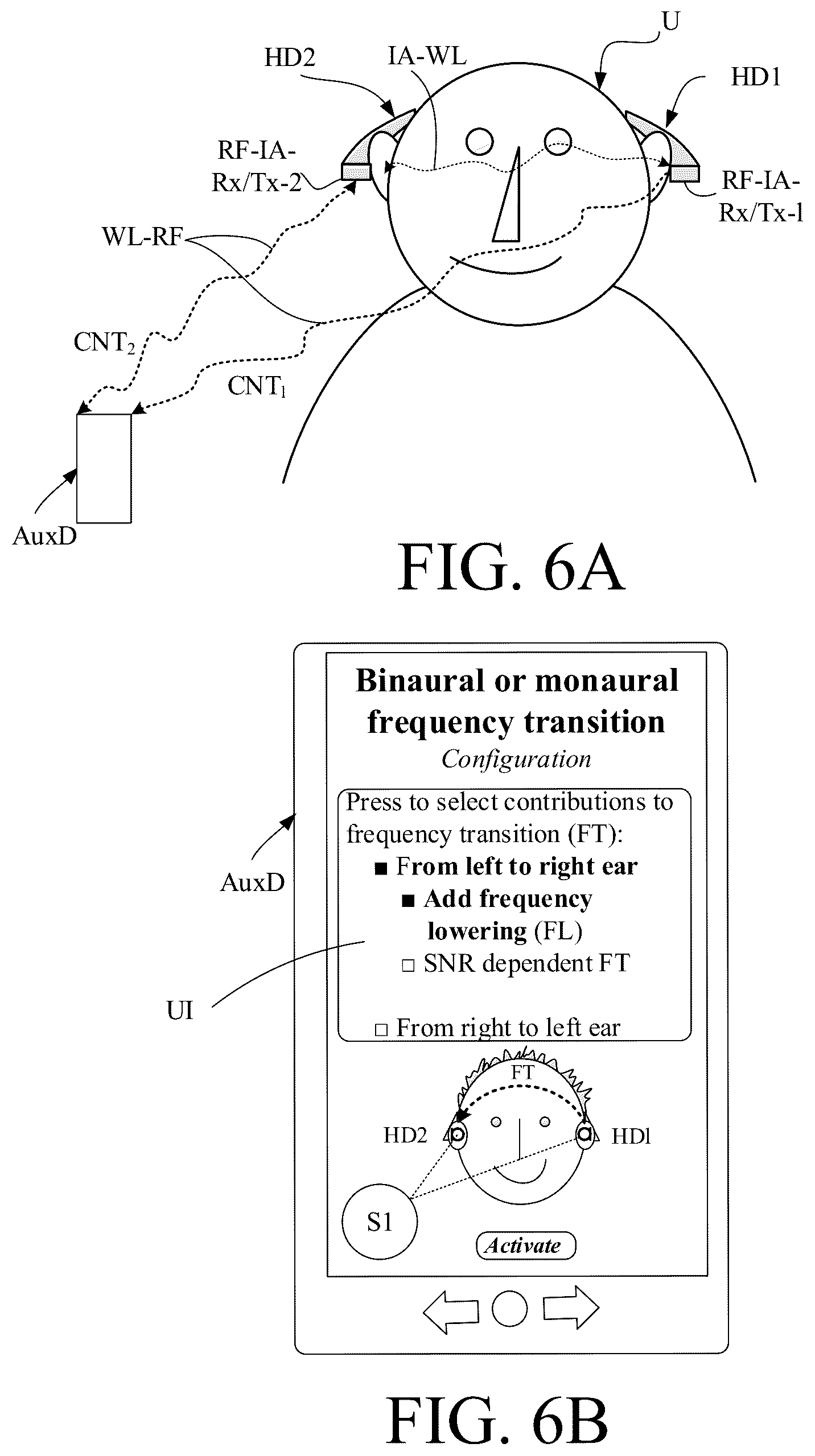 Patent US12323766 Figure 11 – Binaural hearing system comprising frequency transition