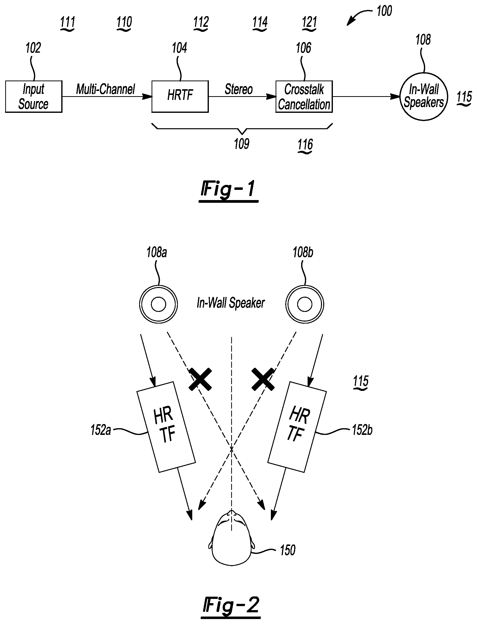 Patent US12323784 — System and method for virtual sound effect with invisible loudspeaker(s) — Figure 1