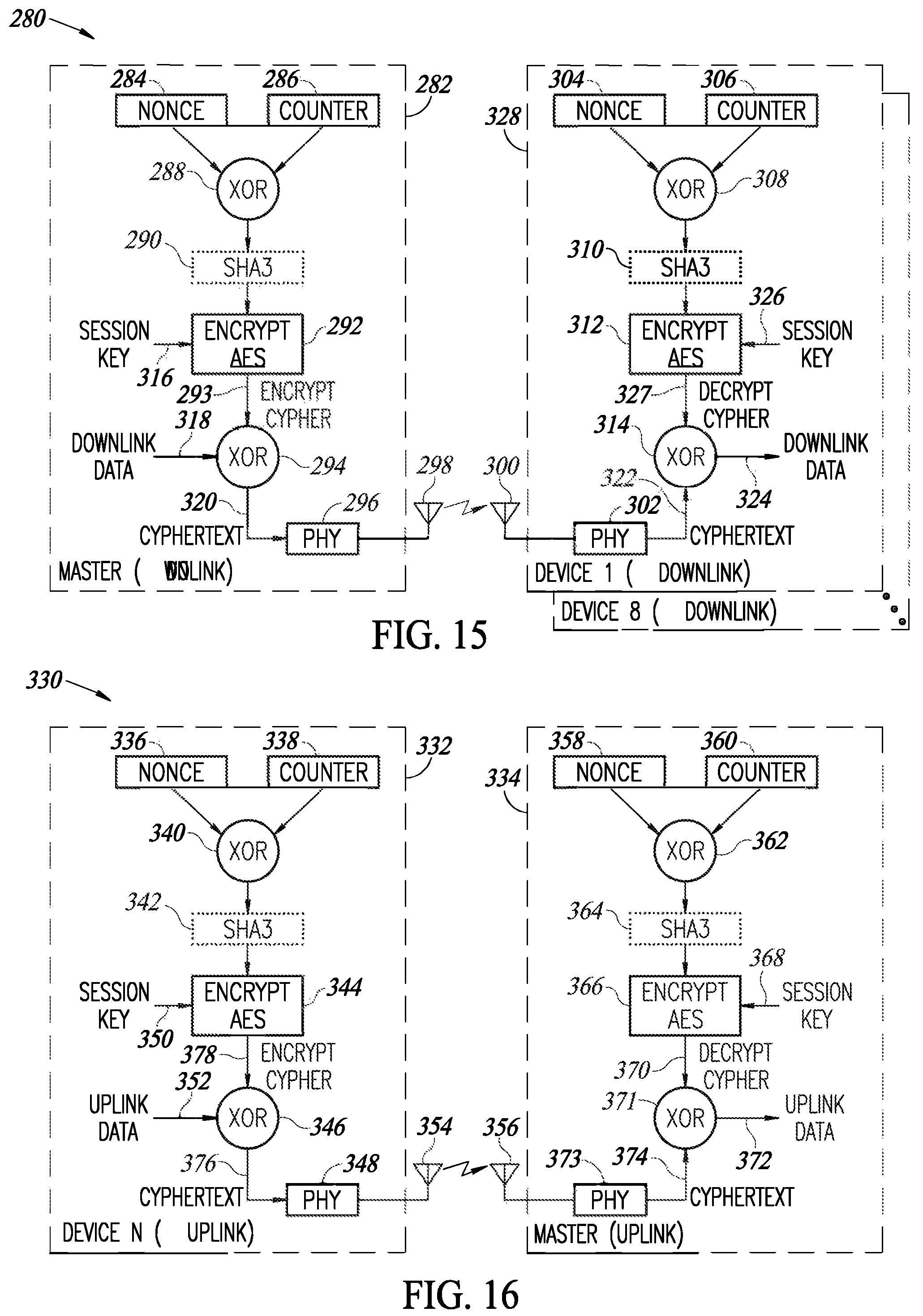 Patent US12323791 Figure 10 – Secure communication encryption and decryption mechanism in a wireless communication system