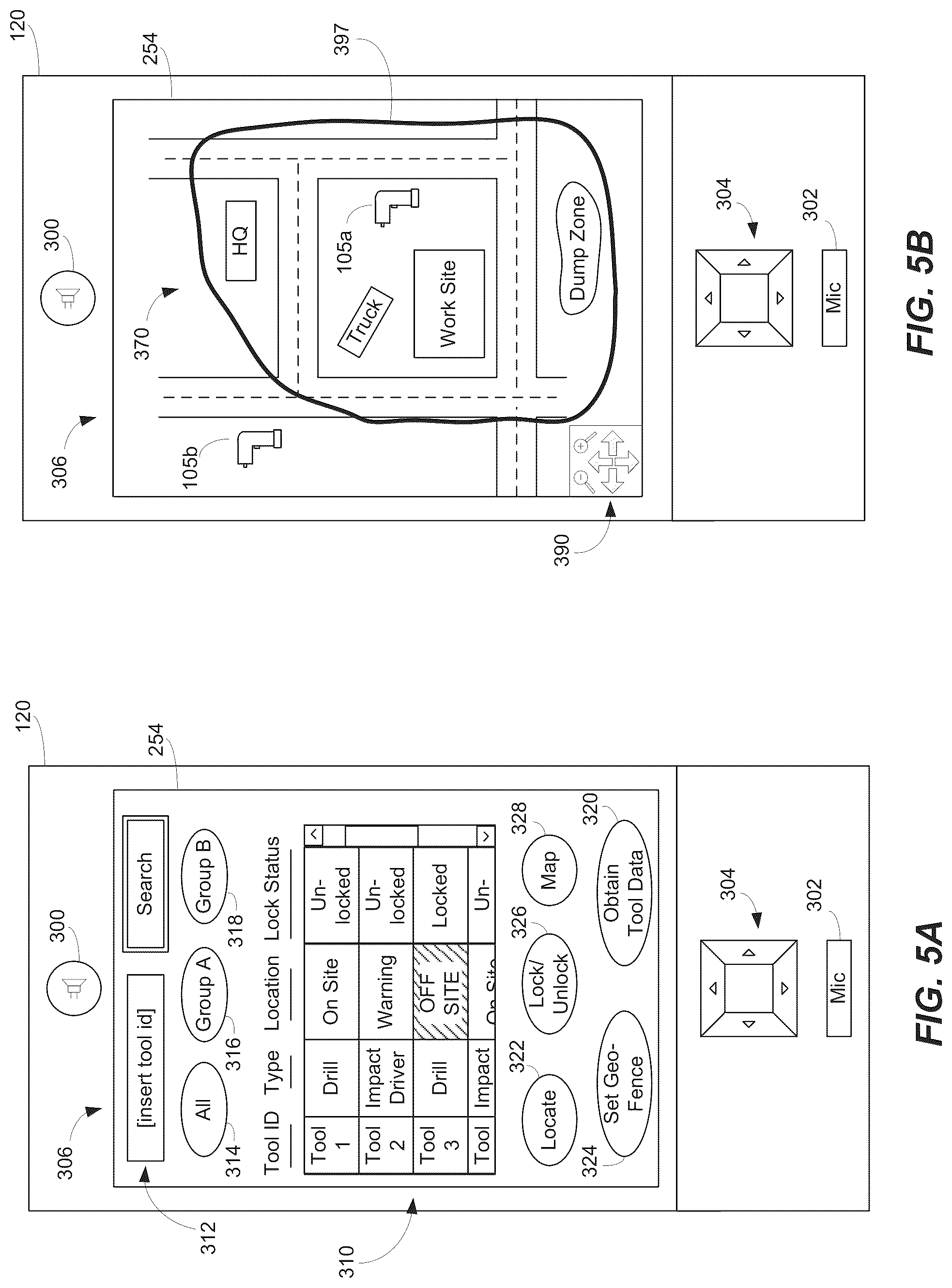 Patent US12323803 Figure 5 – Wireless tracking of power tools and related devices